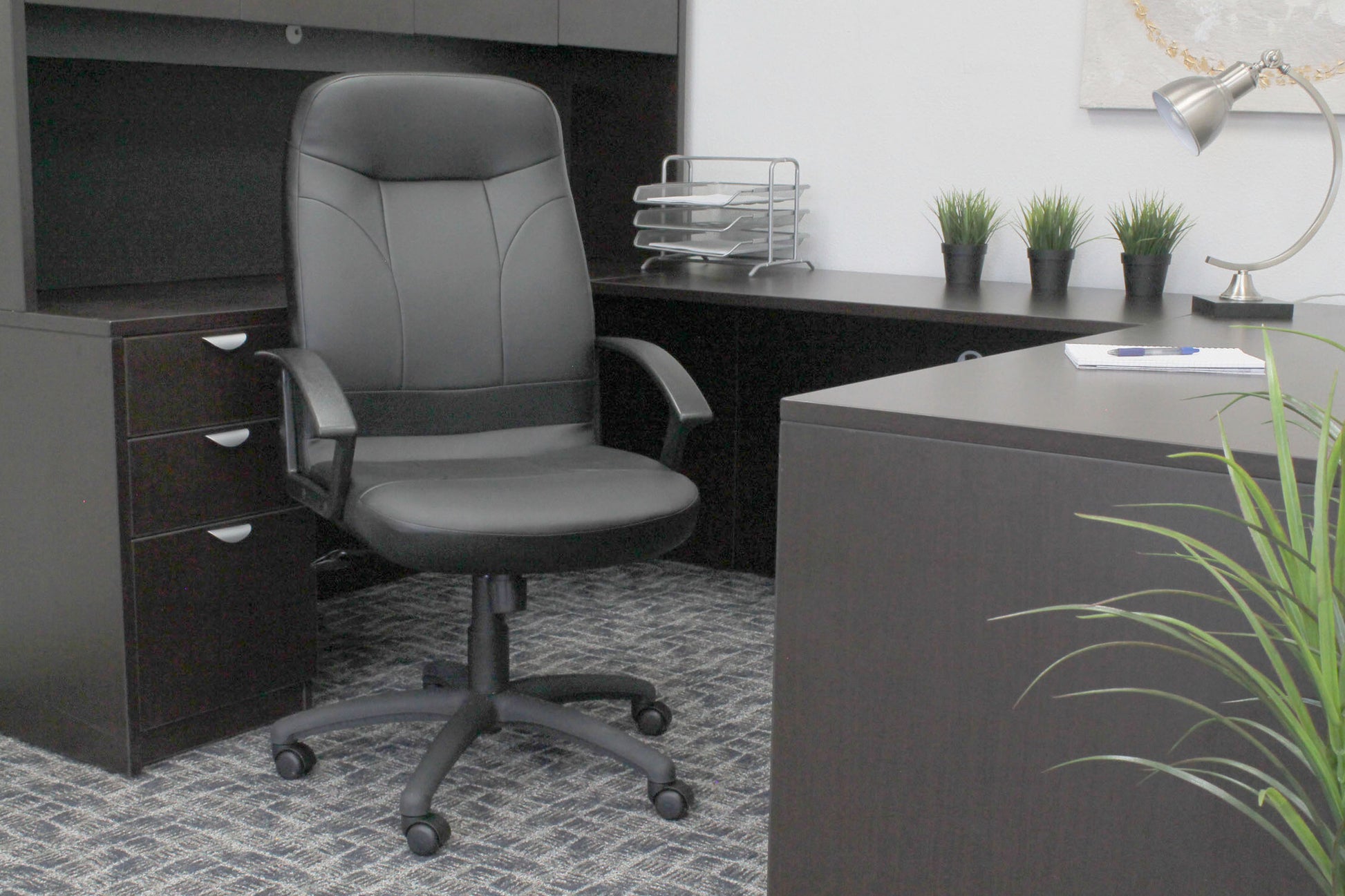 Boss High Back LeatherPlus Chair image 2