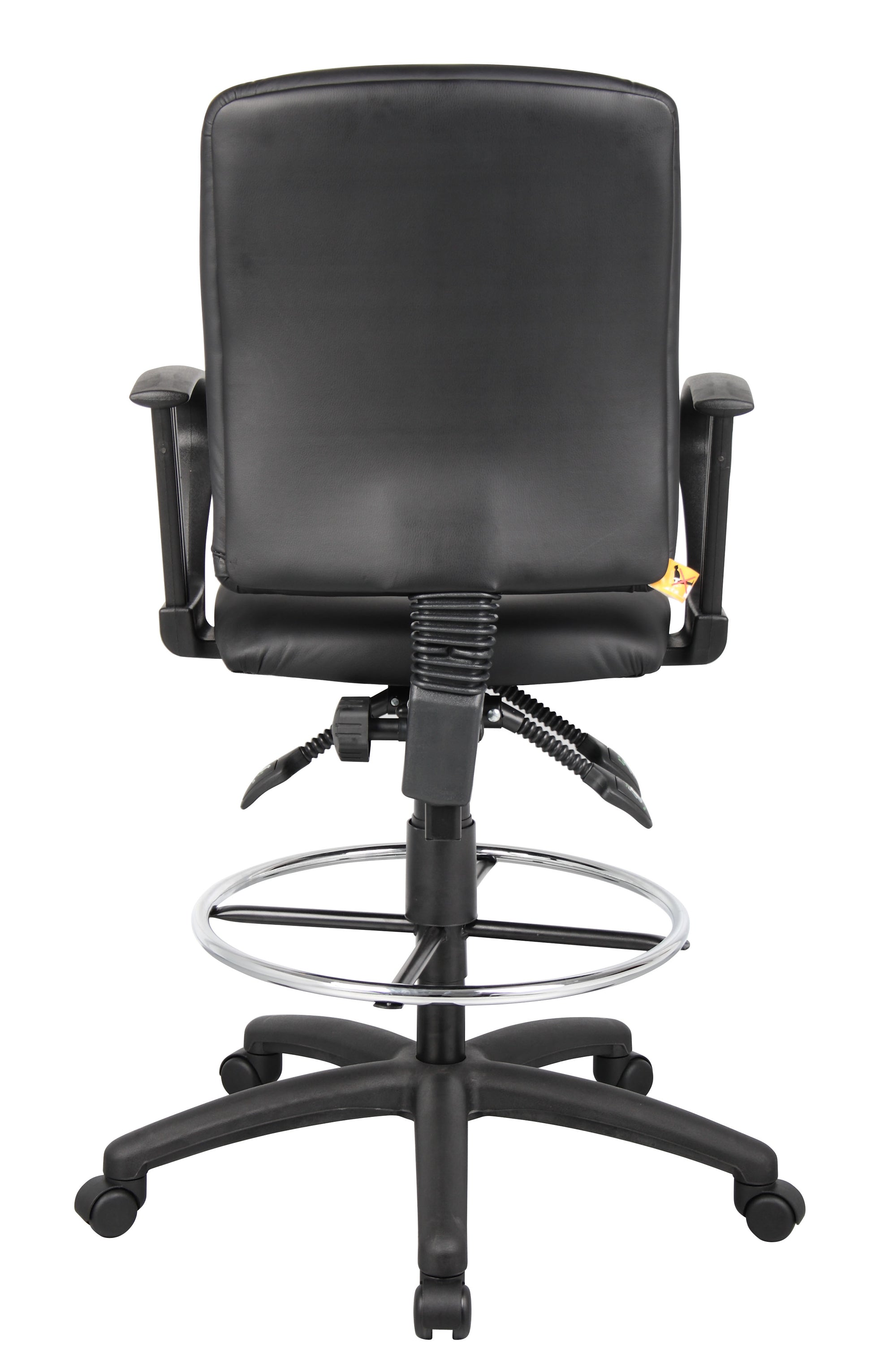 Boss Multi-Function LeatherPlus Drafting Stool W/ Loop Arms image 4