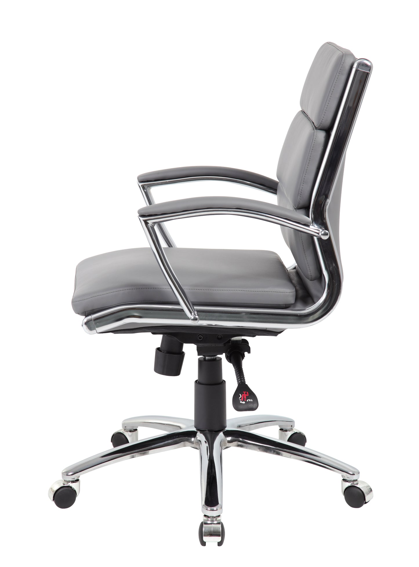 Boss Executive CaressoftPlus Chair with Metal Chrome Finish - Mid Back image 8