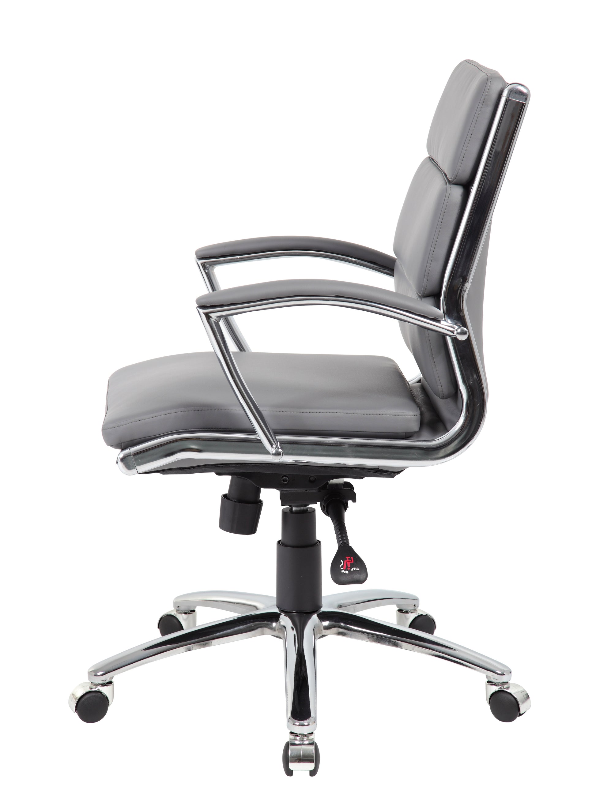 Boss Executive CaressoftPlus Chair with Metal Chrome Finish - Mid Back image 8