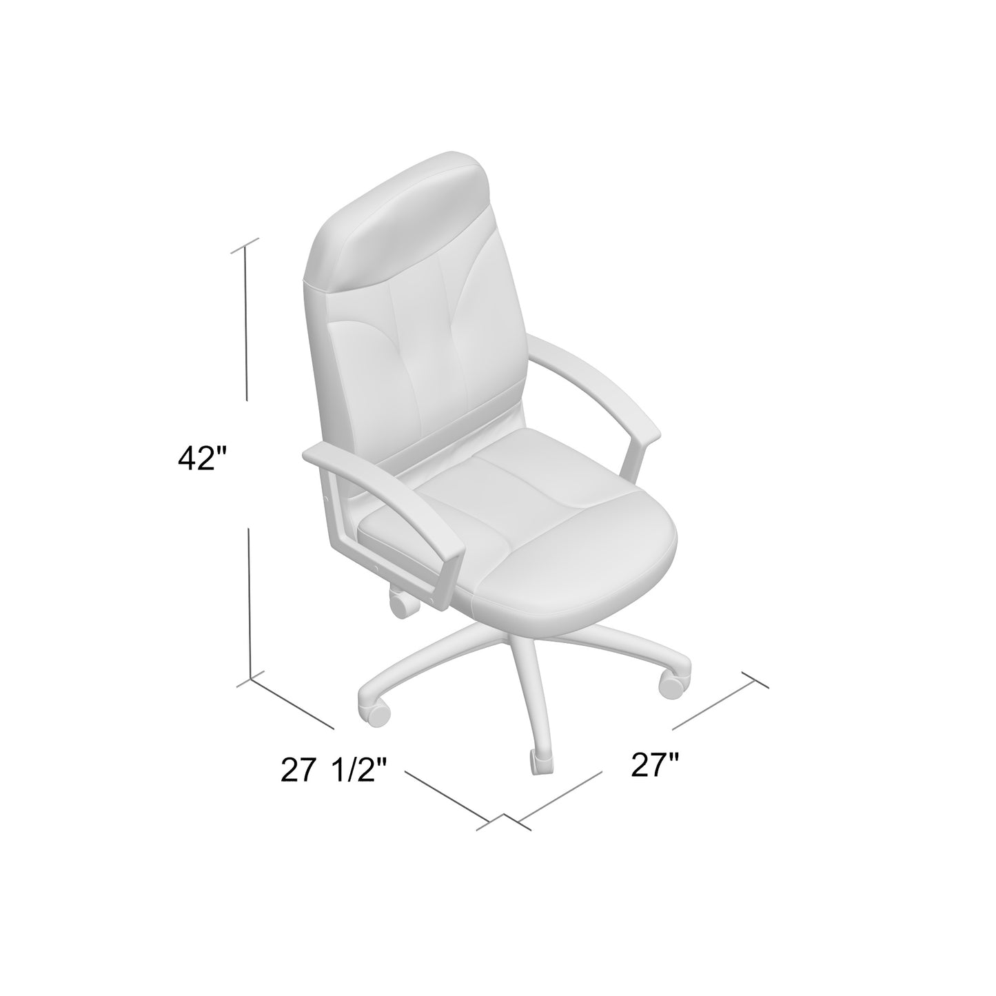 Boss High Back LeatherPlus Chair image 4