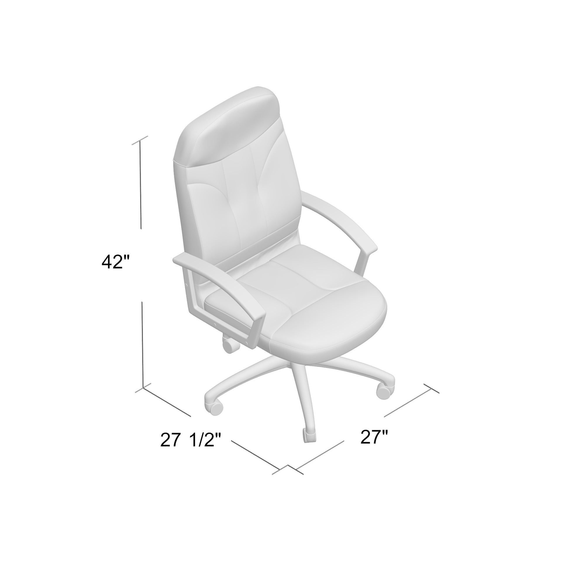 Boss High Back LeatherPlus Chair image 4