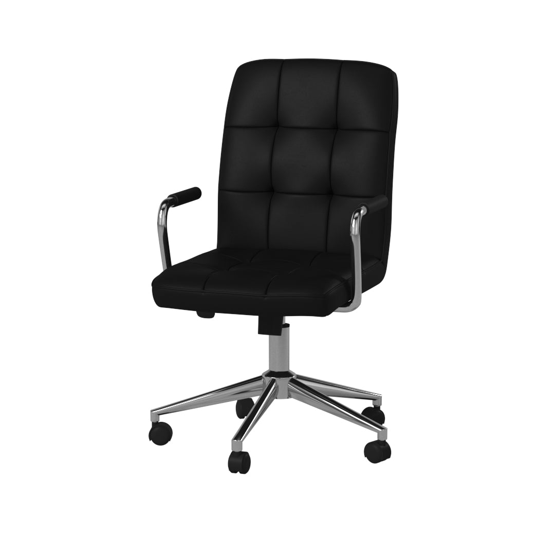 Boss Modern Office Chair w/Chrome Arms - Black image 7
