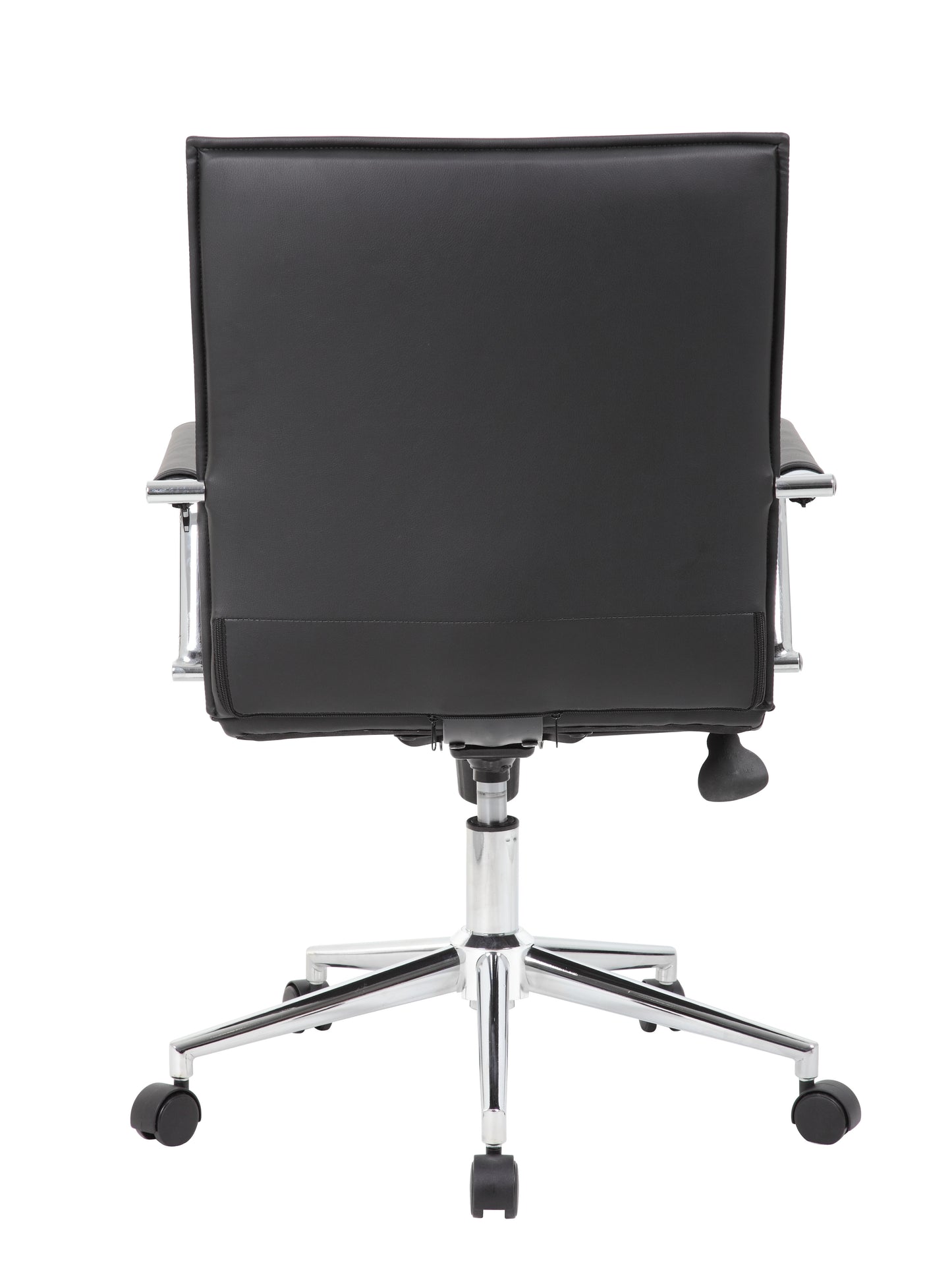Boss Black Vinyl Hospitality Chair image 5