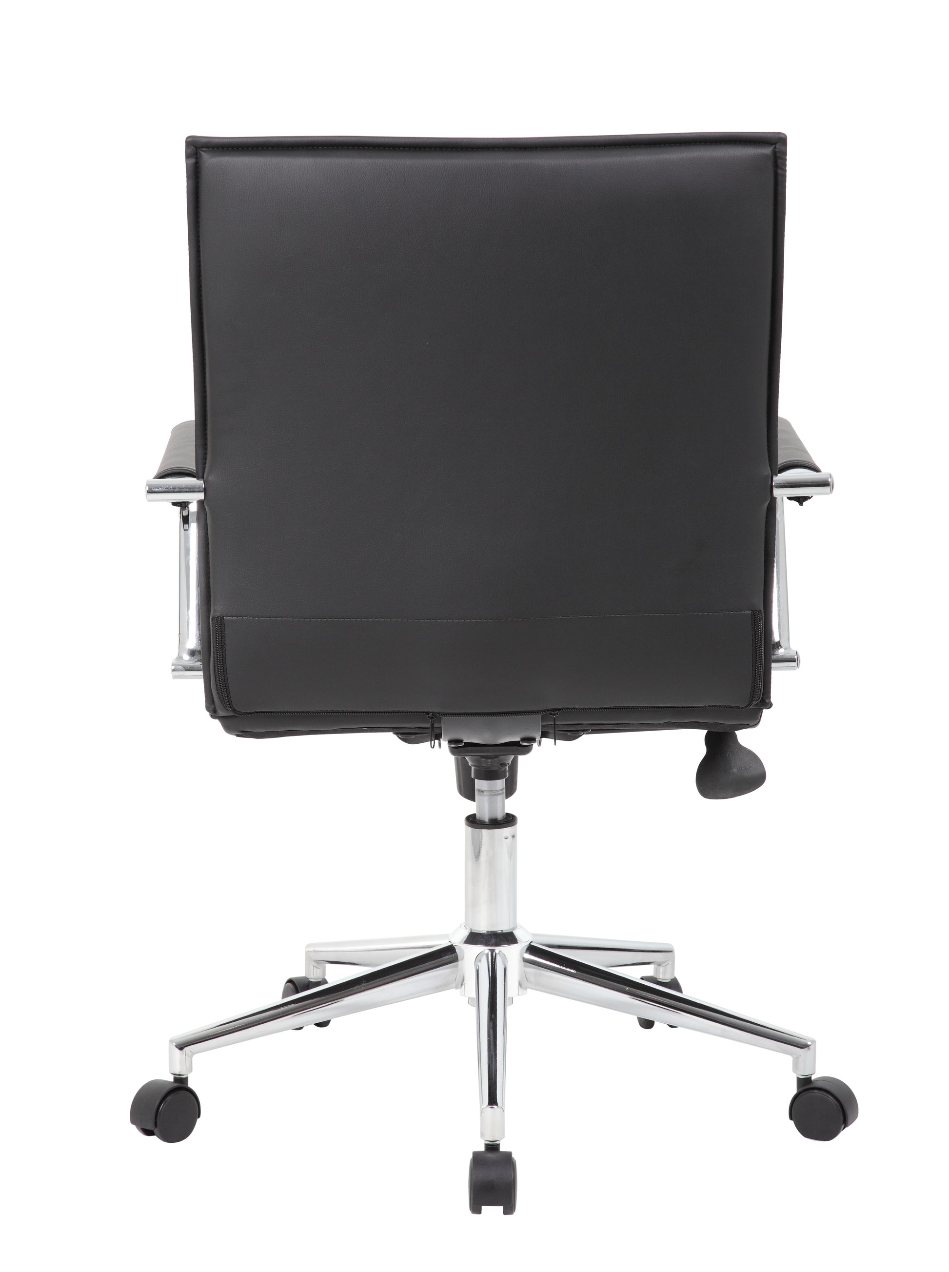 Boss Black Vinyl Hospitality Chair image 5