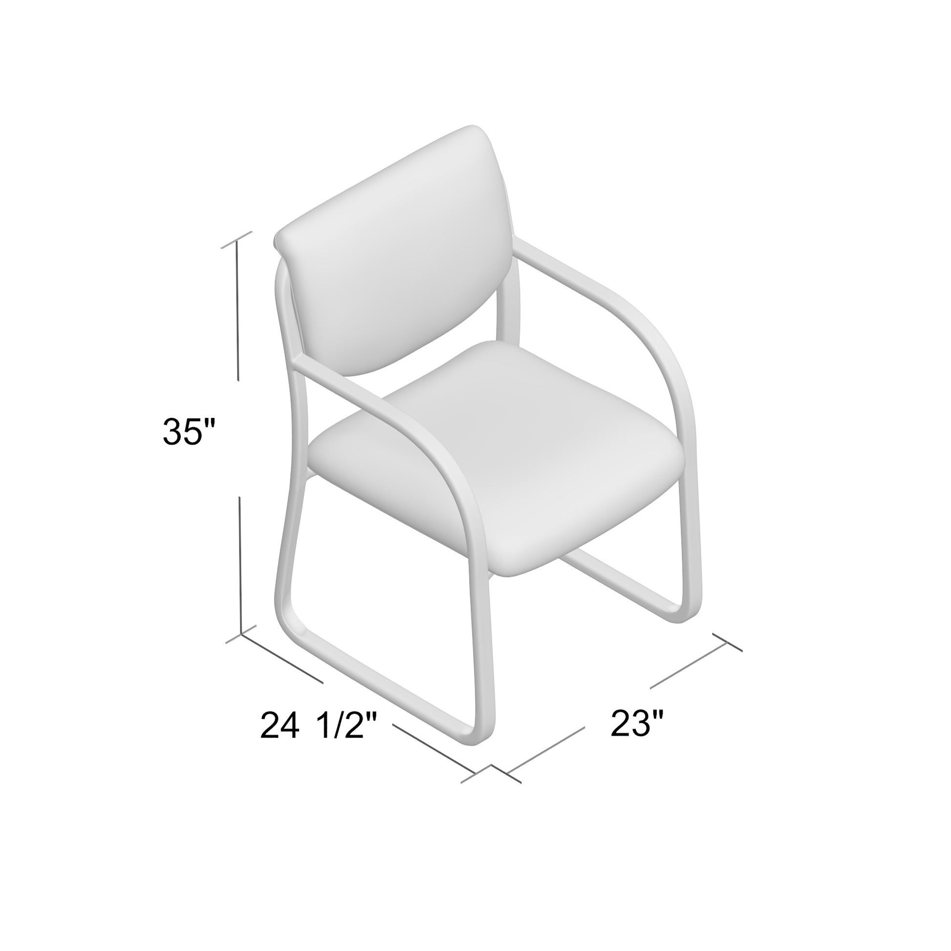 Boss Grey Fabric Guest Chair image 2
