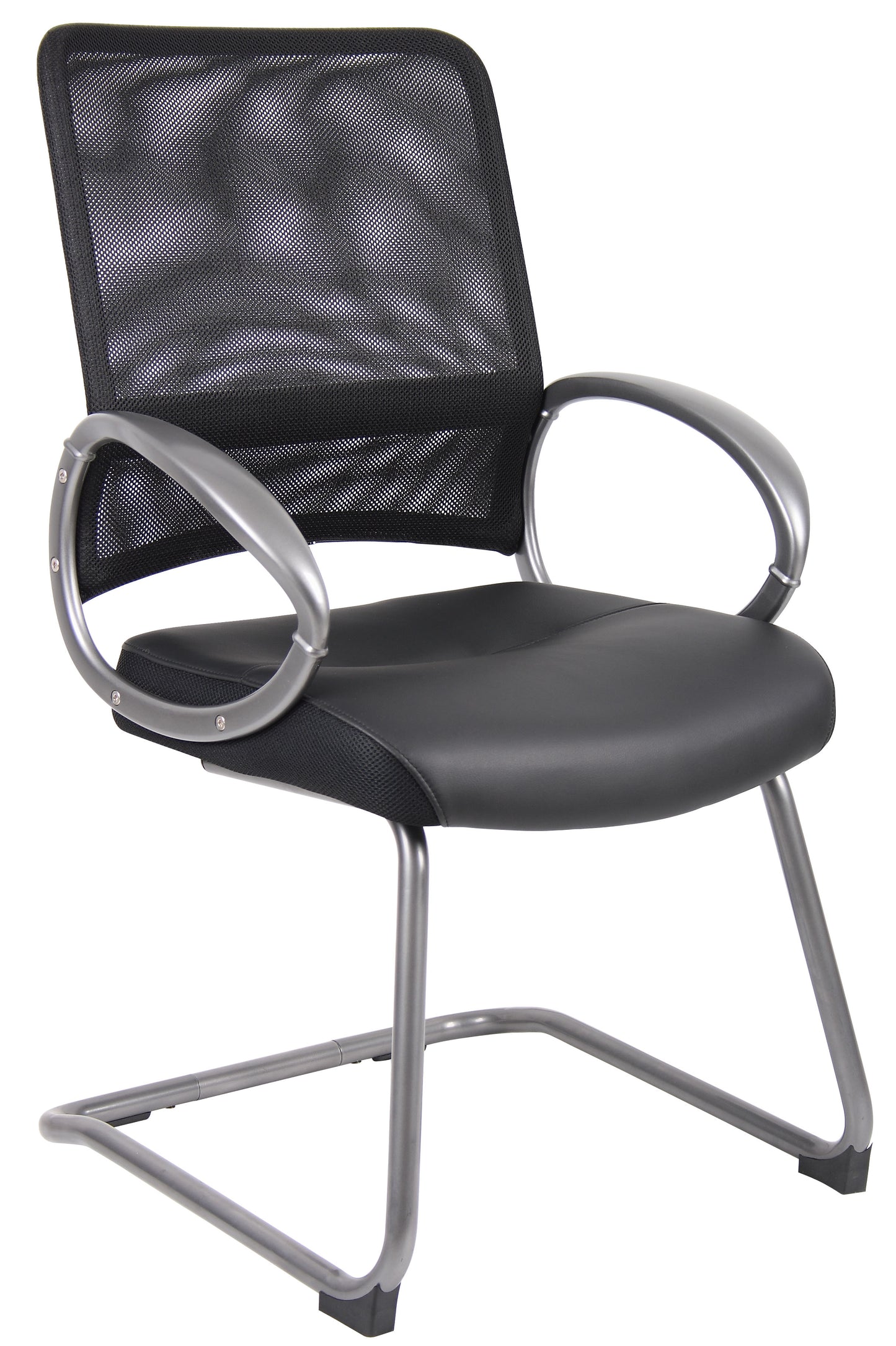 Boss Mesh Back W/ Pewter Finish Guest Chair