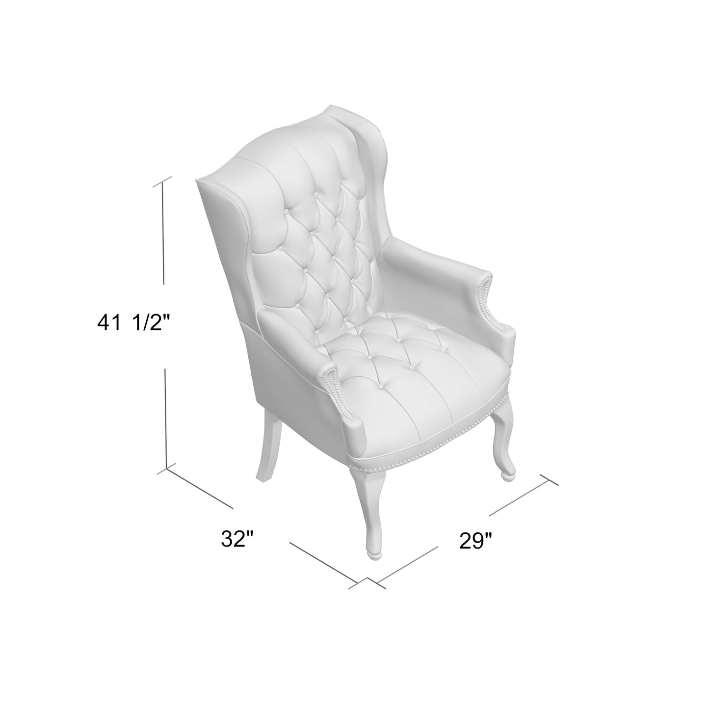 Boss Wingback Traditional Guest Chair In Black image 4