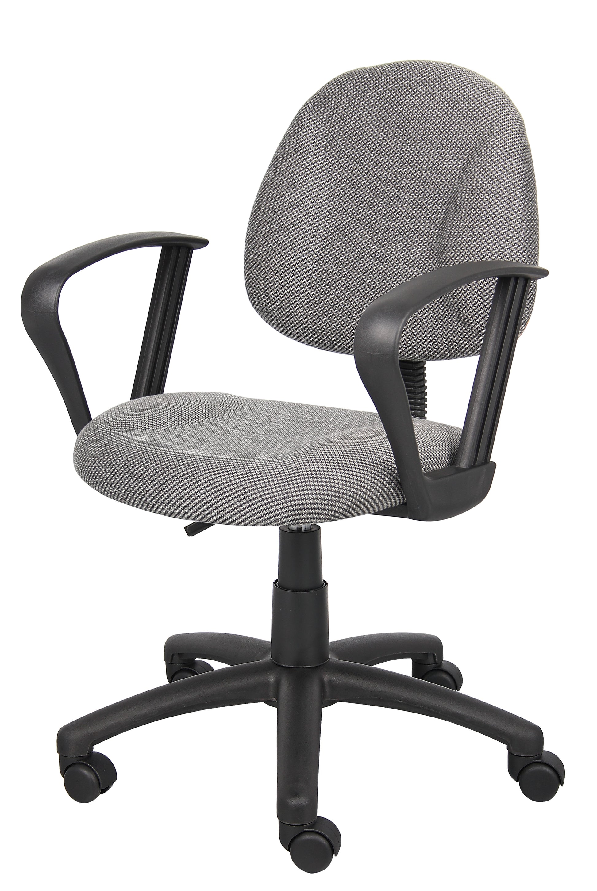 Boss Grey  Deluxe Posture Chair W/ Loop Arms image 6