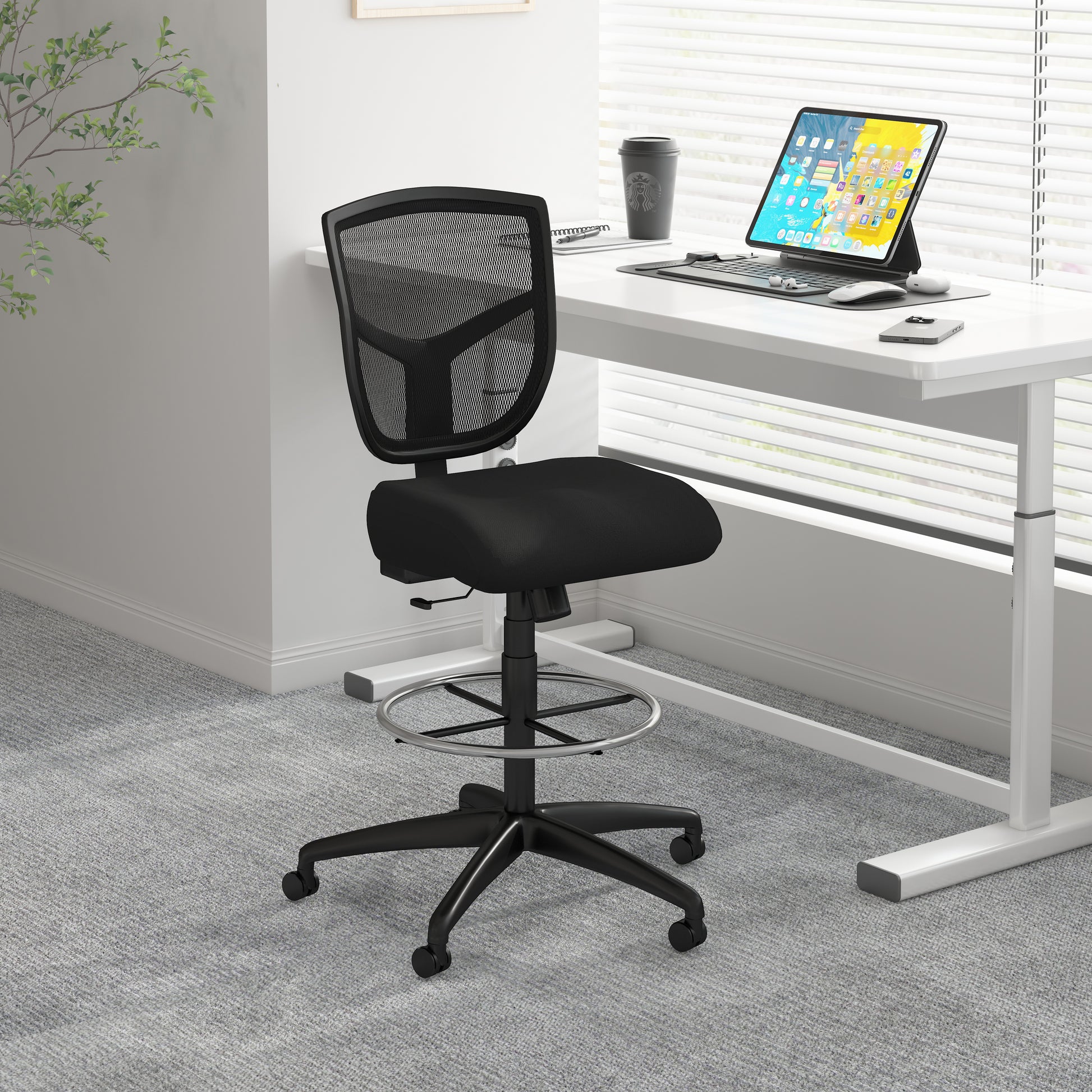 Boss Contract Mesh Drafting Stool image 2