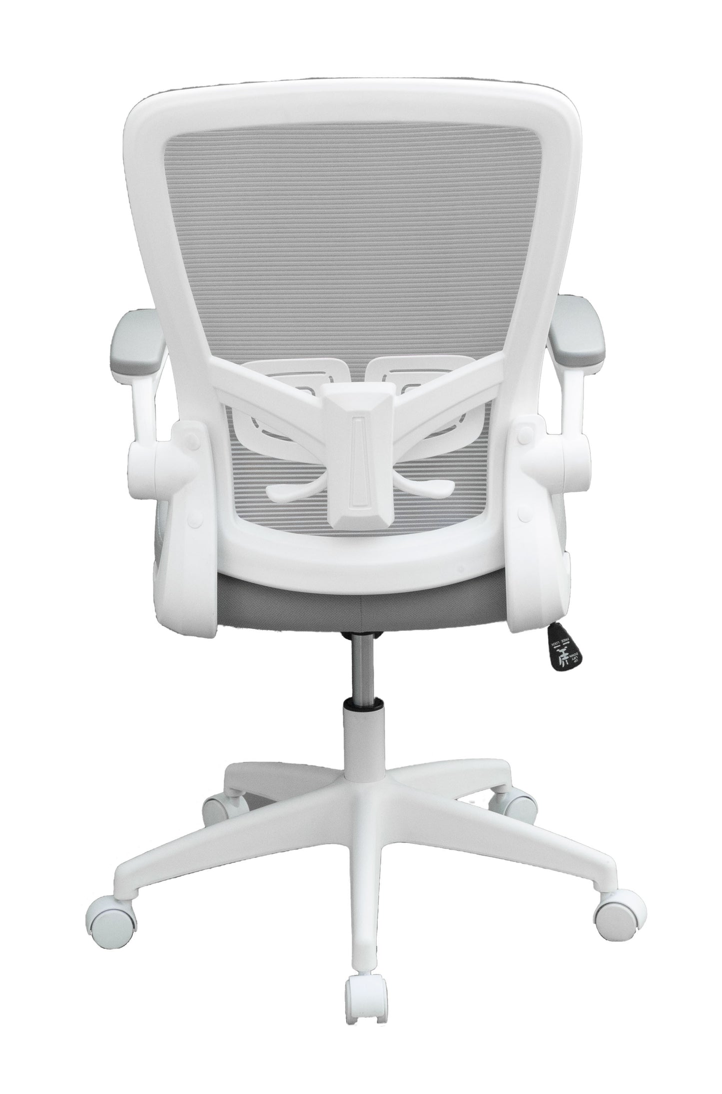 Boss Grey Mesh, Flip Arm, Task Chair, White Frame image 5