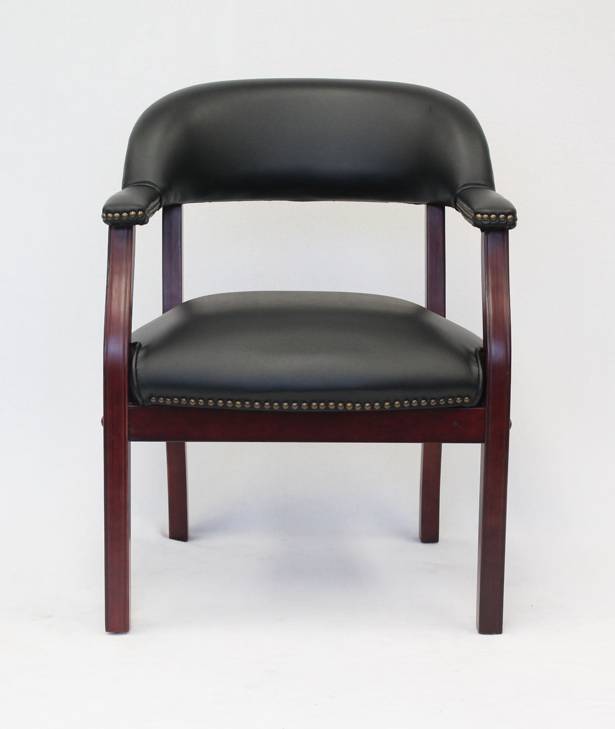 Boss Captain's guest, accent or dining chair in Black Vinyl image 4
