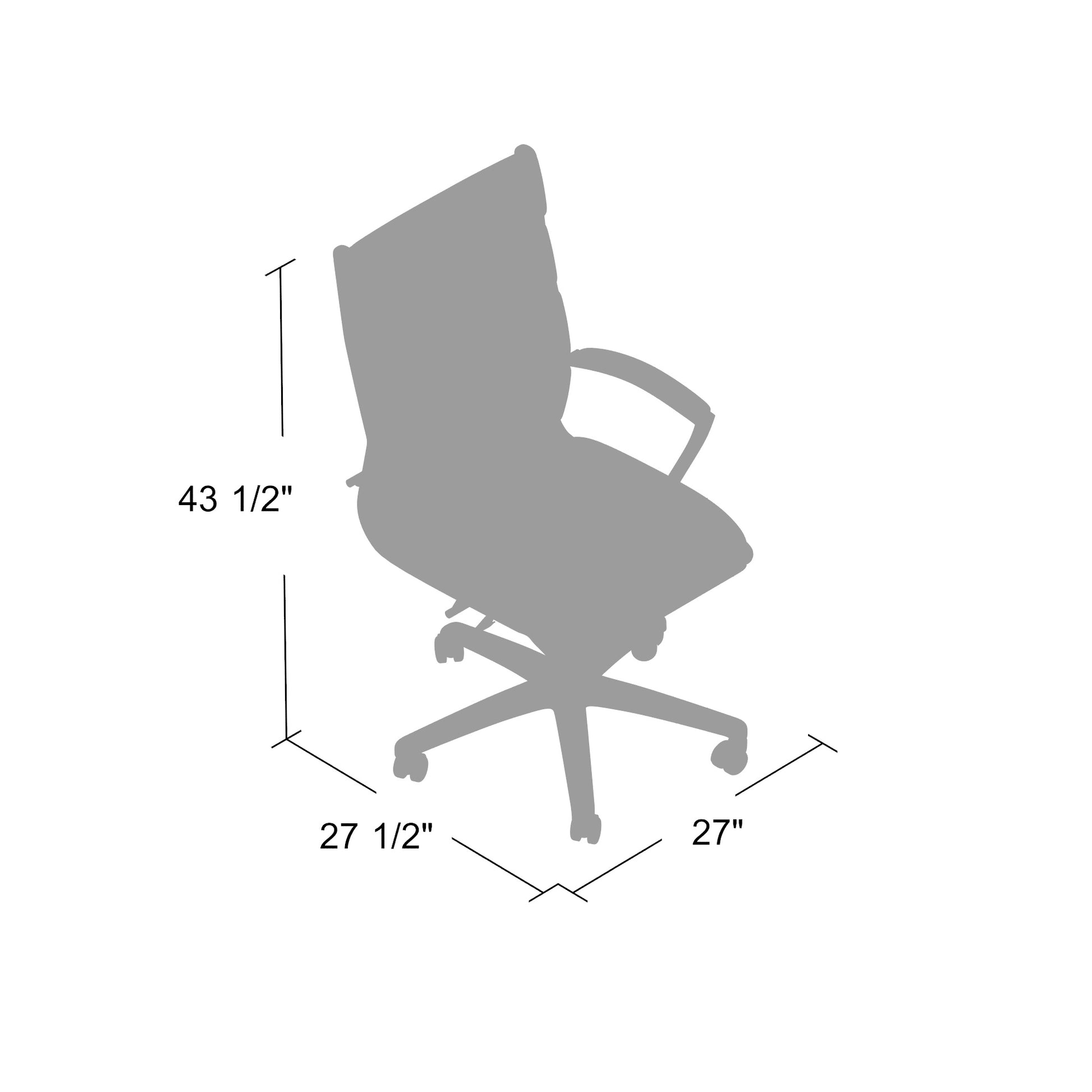 Boss Executive CaressoftPlus Chair with Metal Chrome Finish image 4