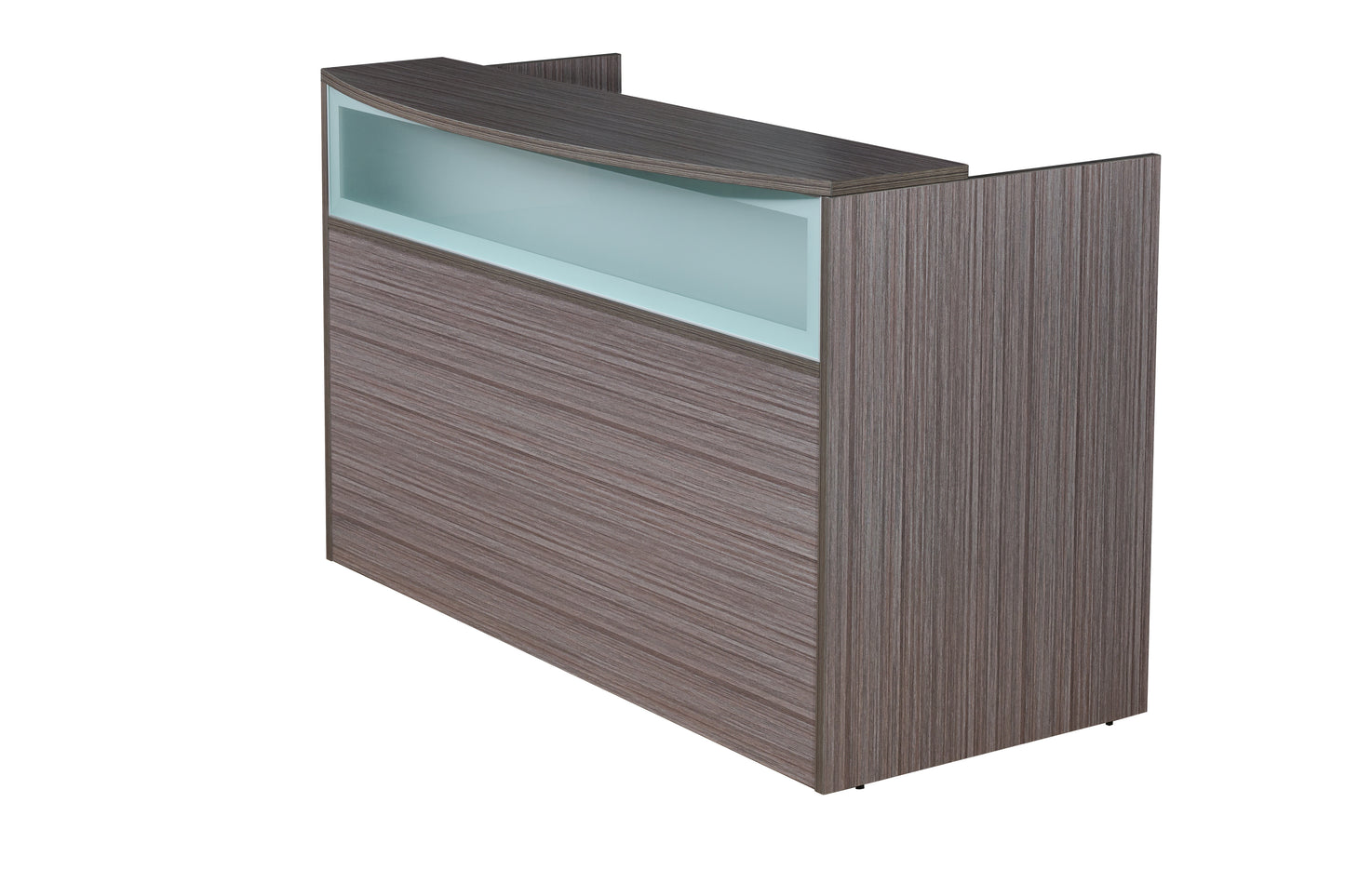 Boss Reception Desk, Frosted Glass