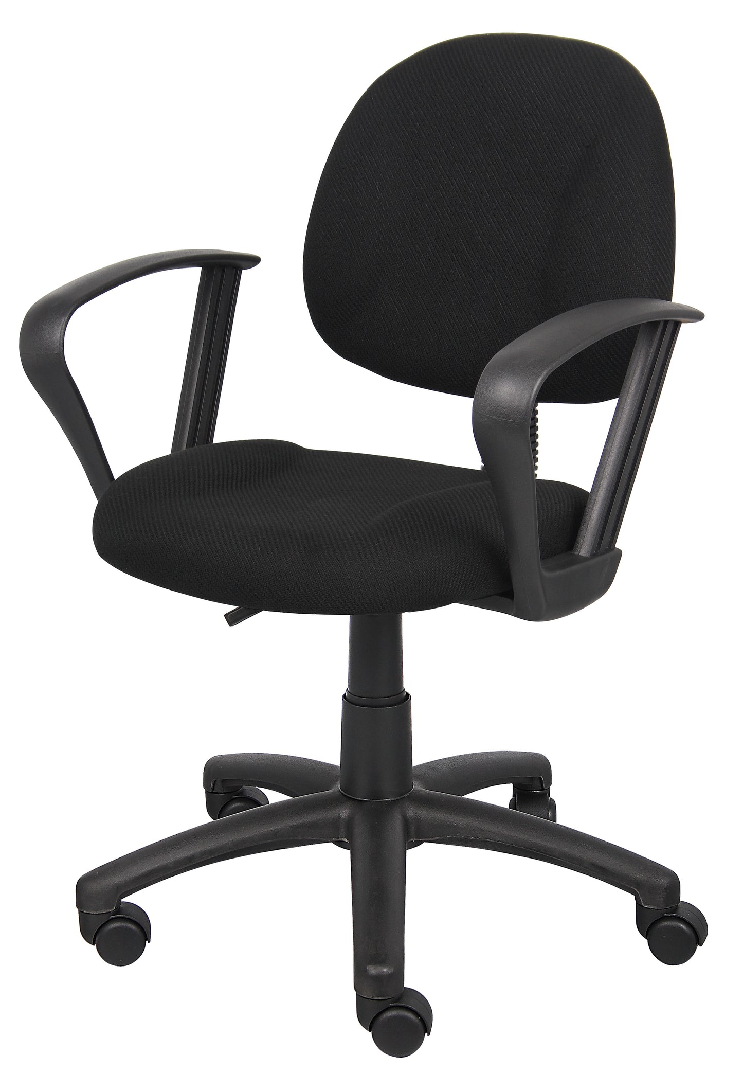 Boss Black  Deluxe Posture Chair W/ Loop Arms image 7
