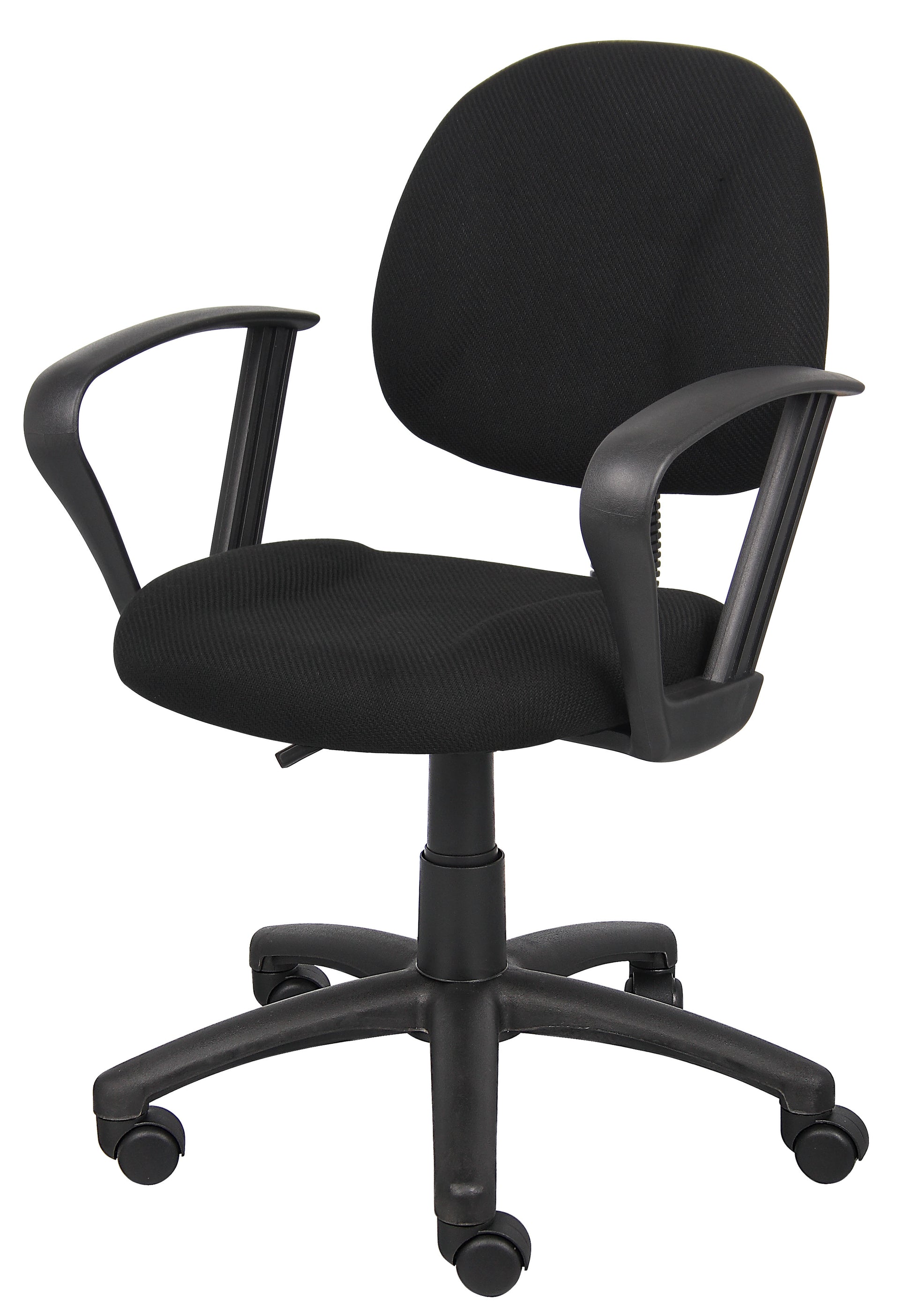 Boss Black  Deluxe Posture Chair W/ Loop Arms image 7