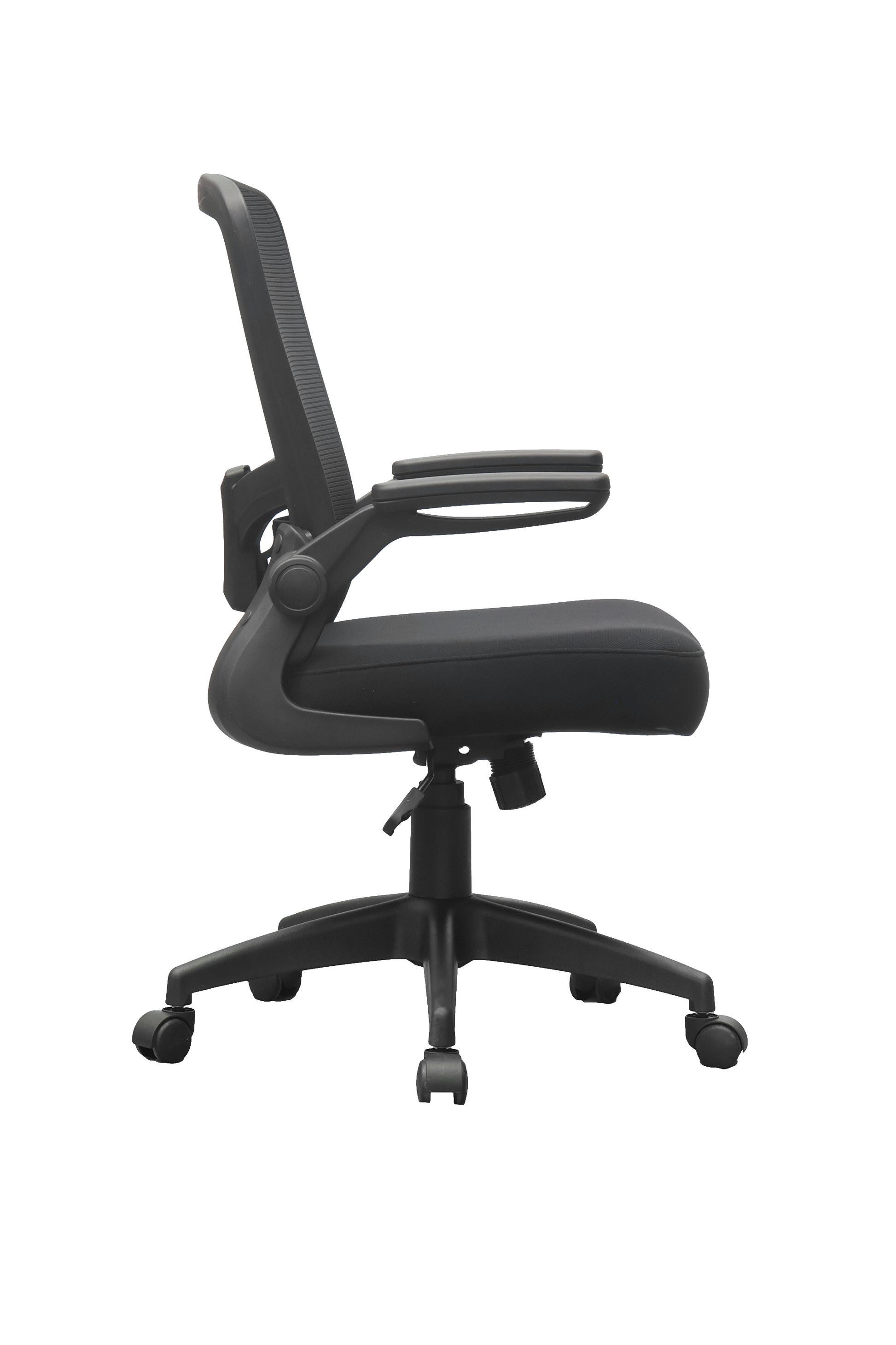 Boss Black Mesh, Flip Arm, Task Chair, Black Frame image 4