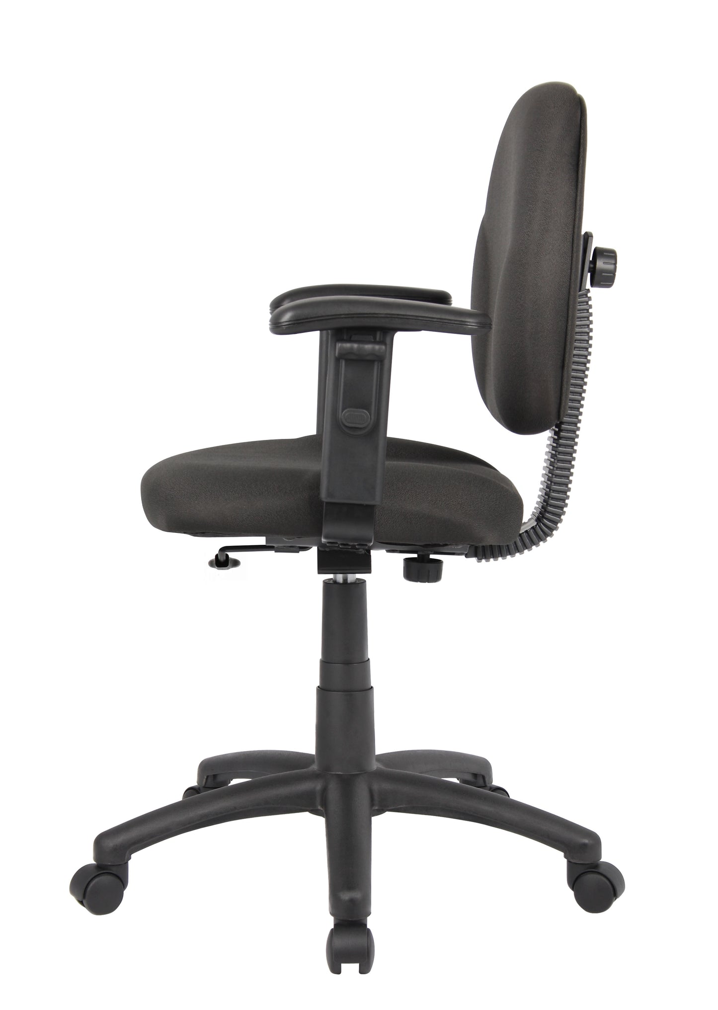 Boss Diamond Task Chair In Black W/ Adjustable Arms image 7