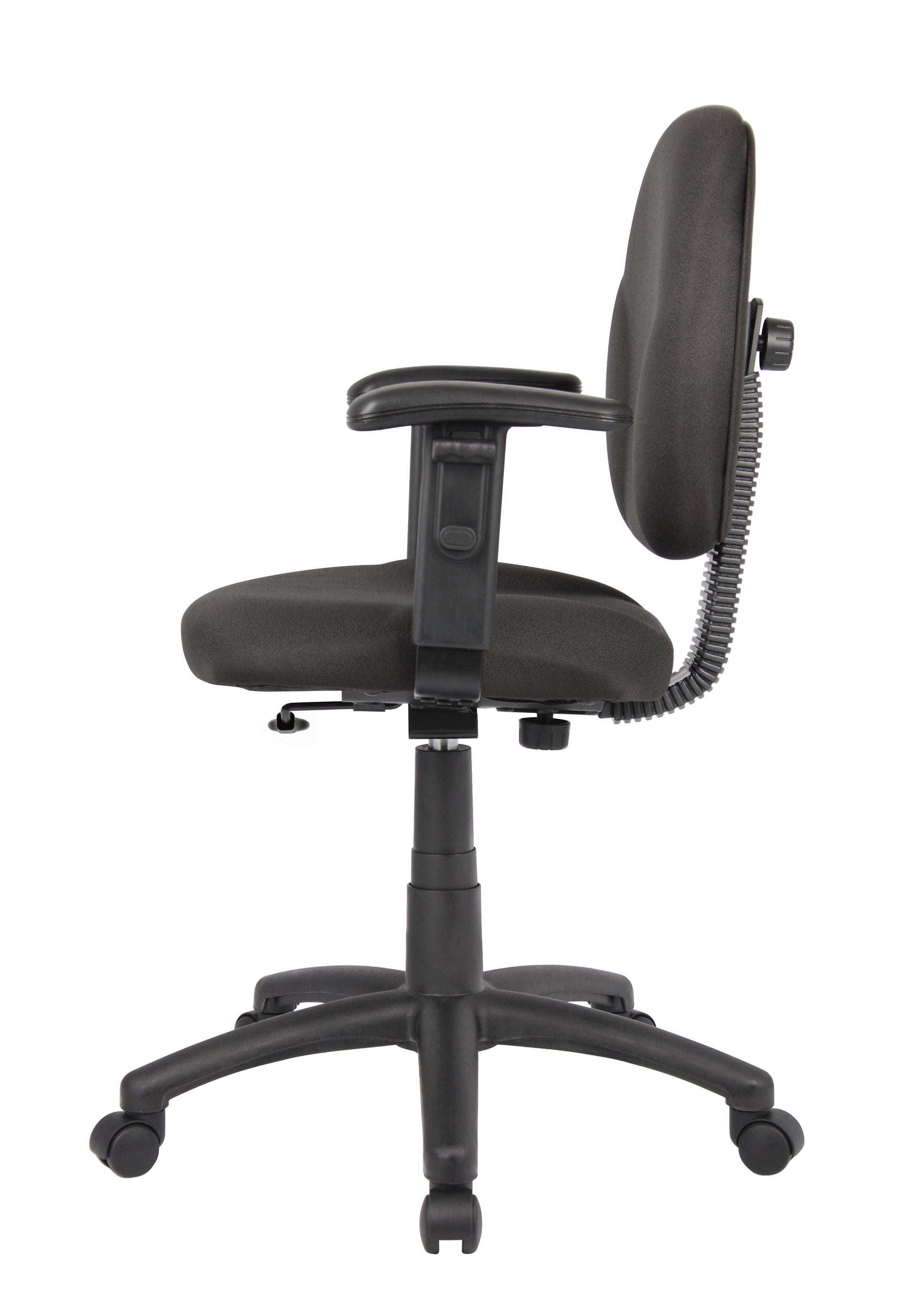 Boss Diamond Task Chair In Black W/ Adjustable Arms image 7