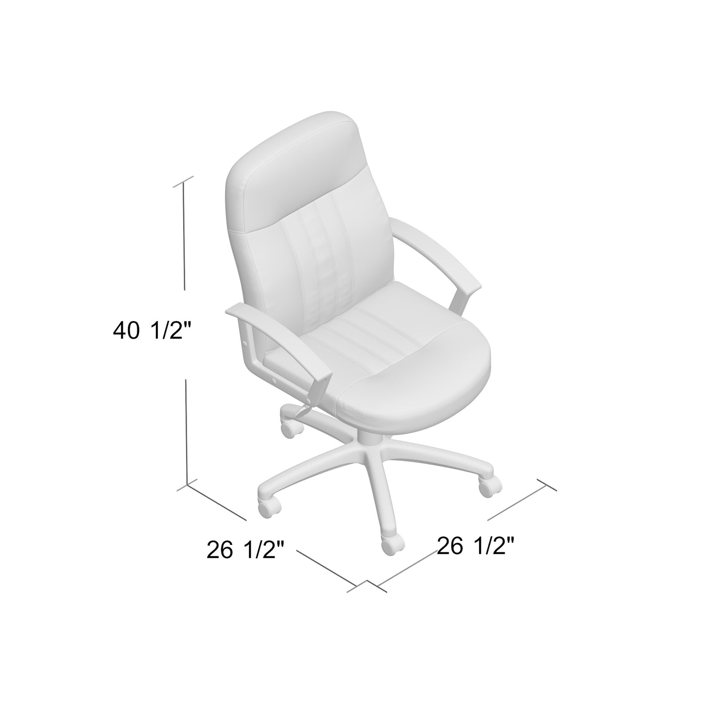Boss Mid Back Fabric Managers Chair In Black image 4