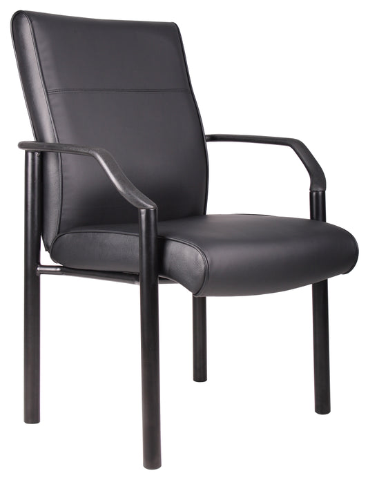 Boss Mid Back Guest Chair In LeatherPlus