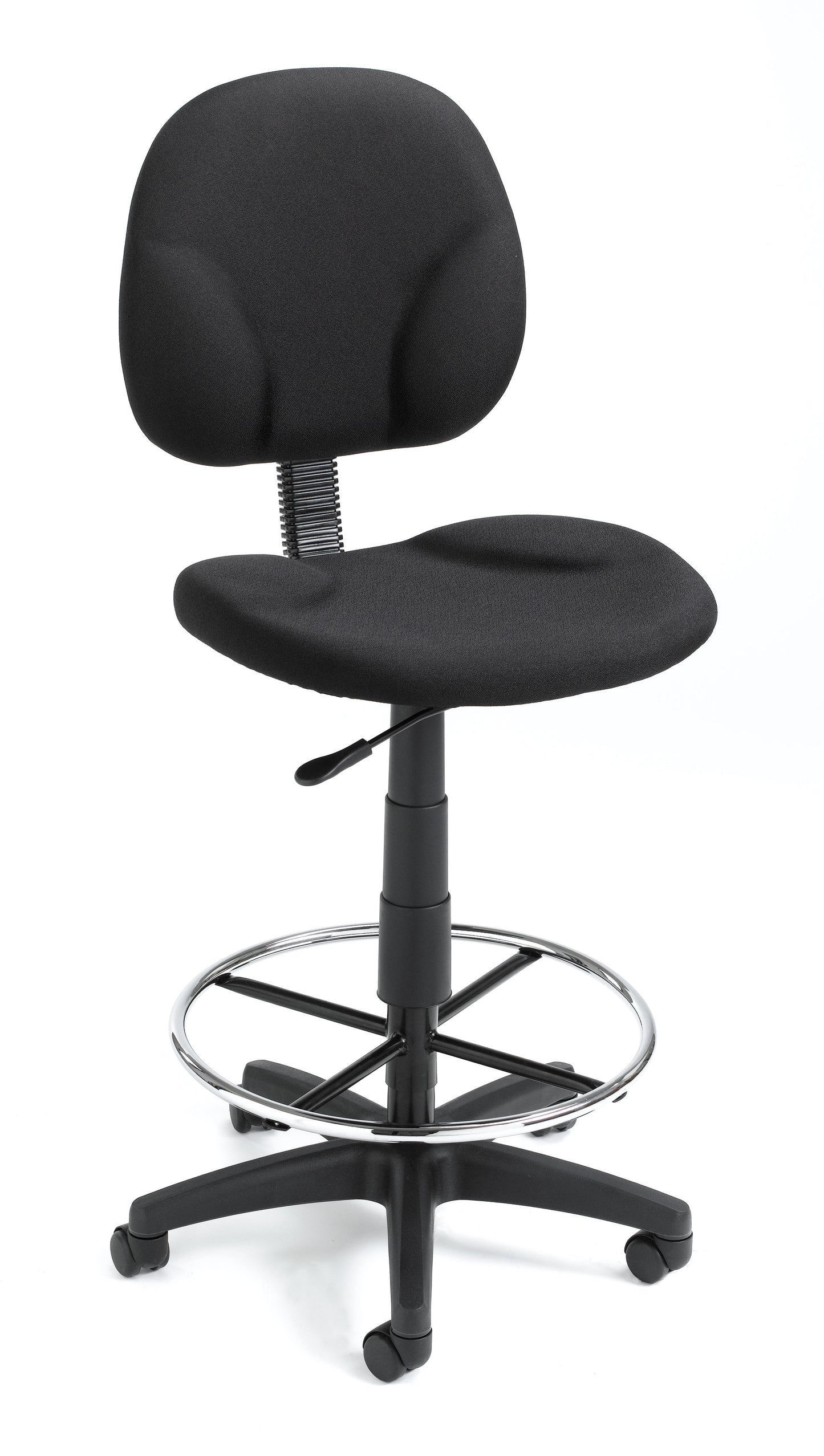 Boss Black Fabric Drafting Stools W/Footring