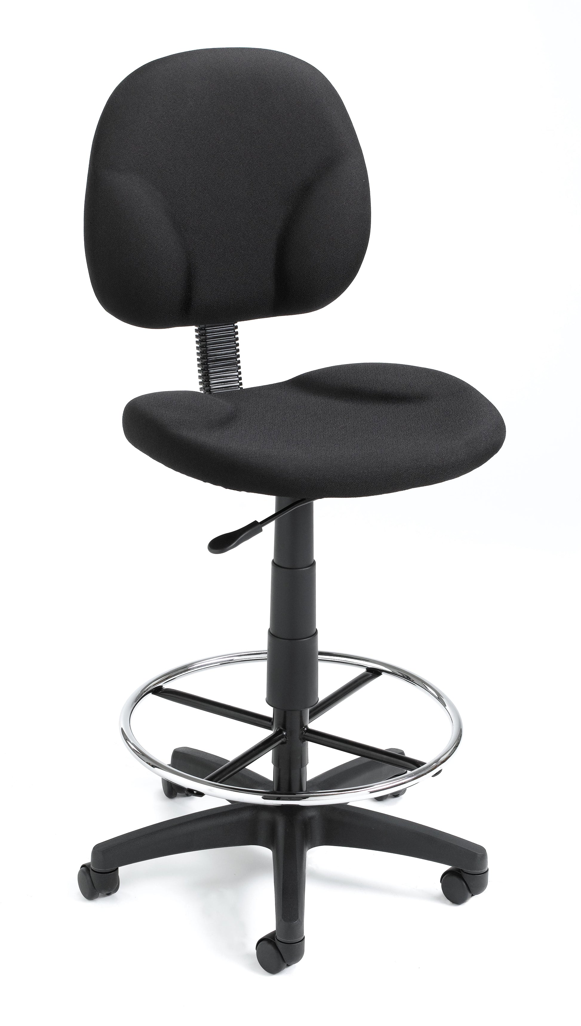Boss Black Fabric Drafting Stools W/Footring