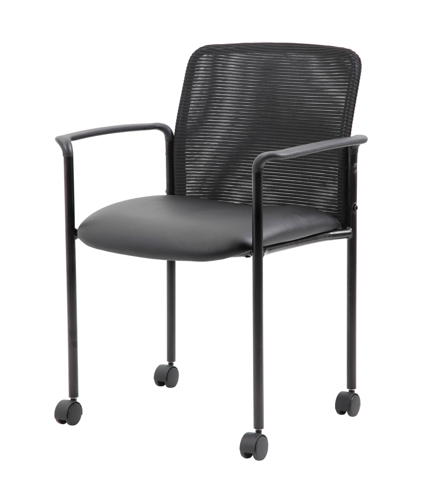 Boss Mesh Guest Chair with Casters, Black image 6