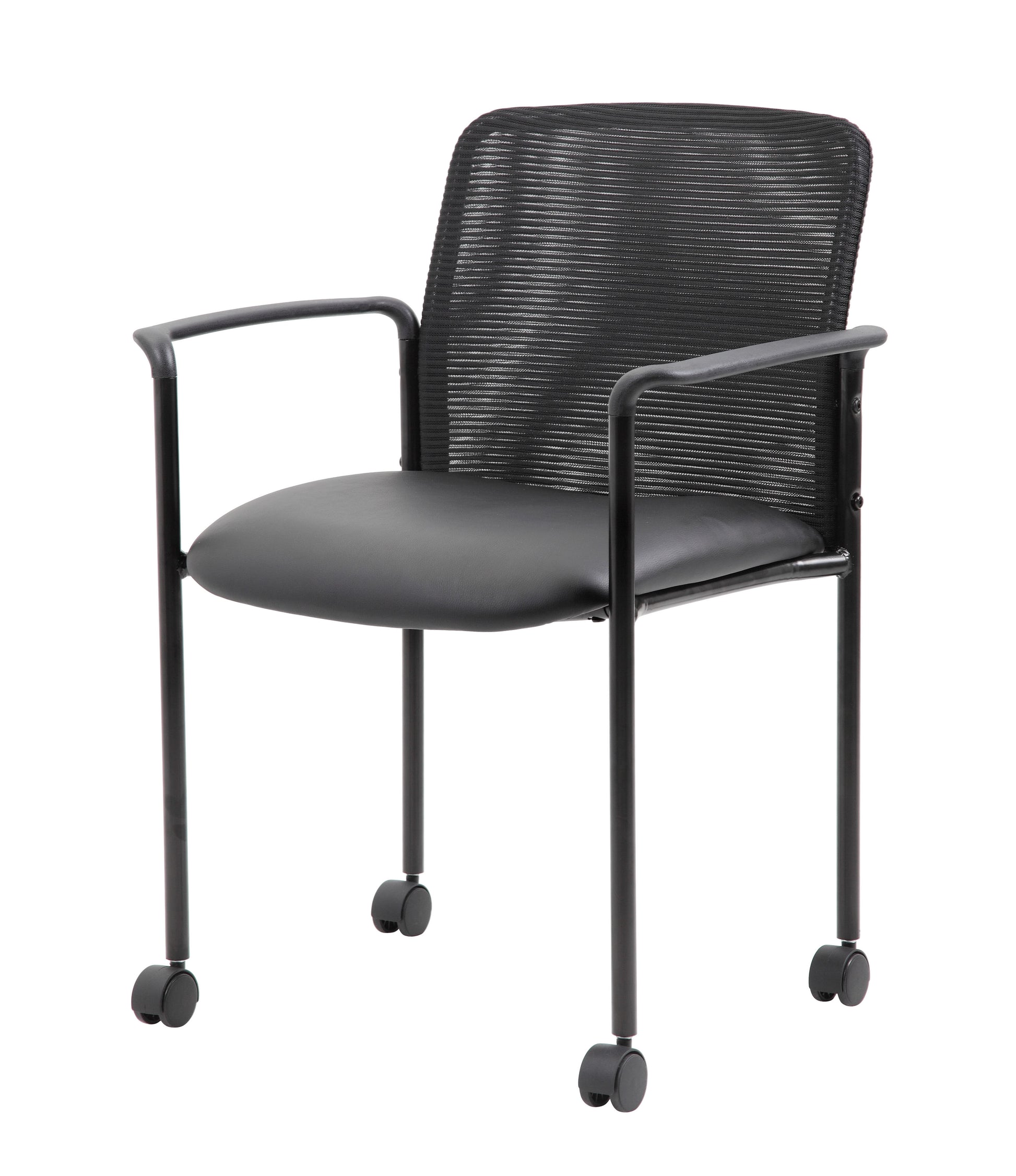Boss Mesh Guest Chair with Casters, Black image 6
