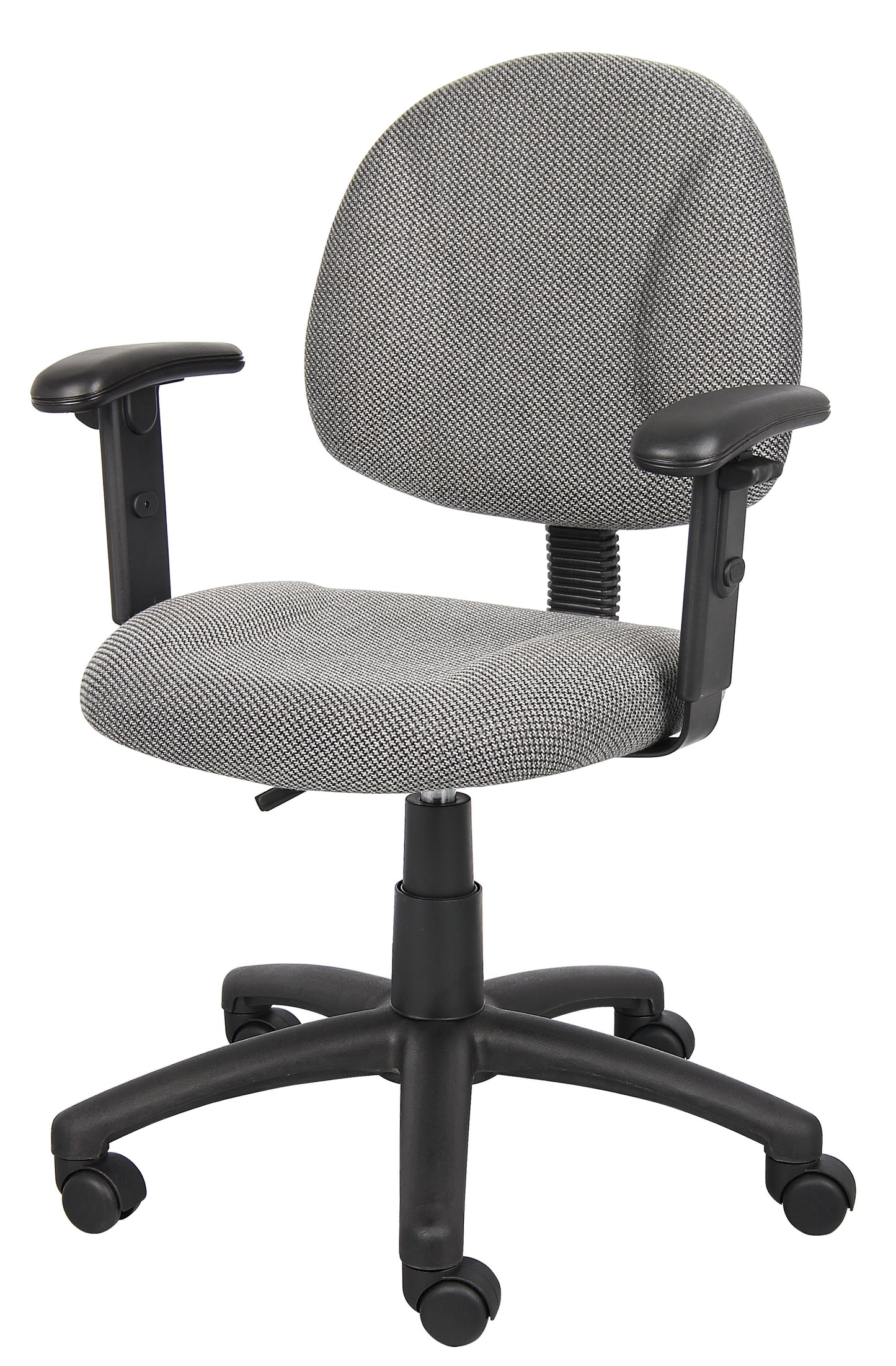 Boss Grey  Deluxe Posture Chair W/ Adjustable Arms image 5