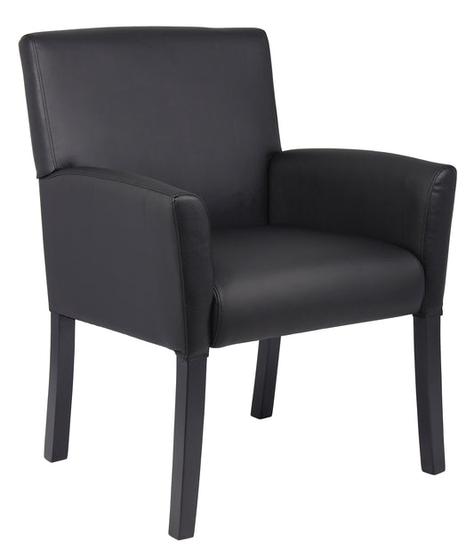 Boss Box Arm guest, accent or dining chair W/Black Base