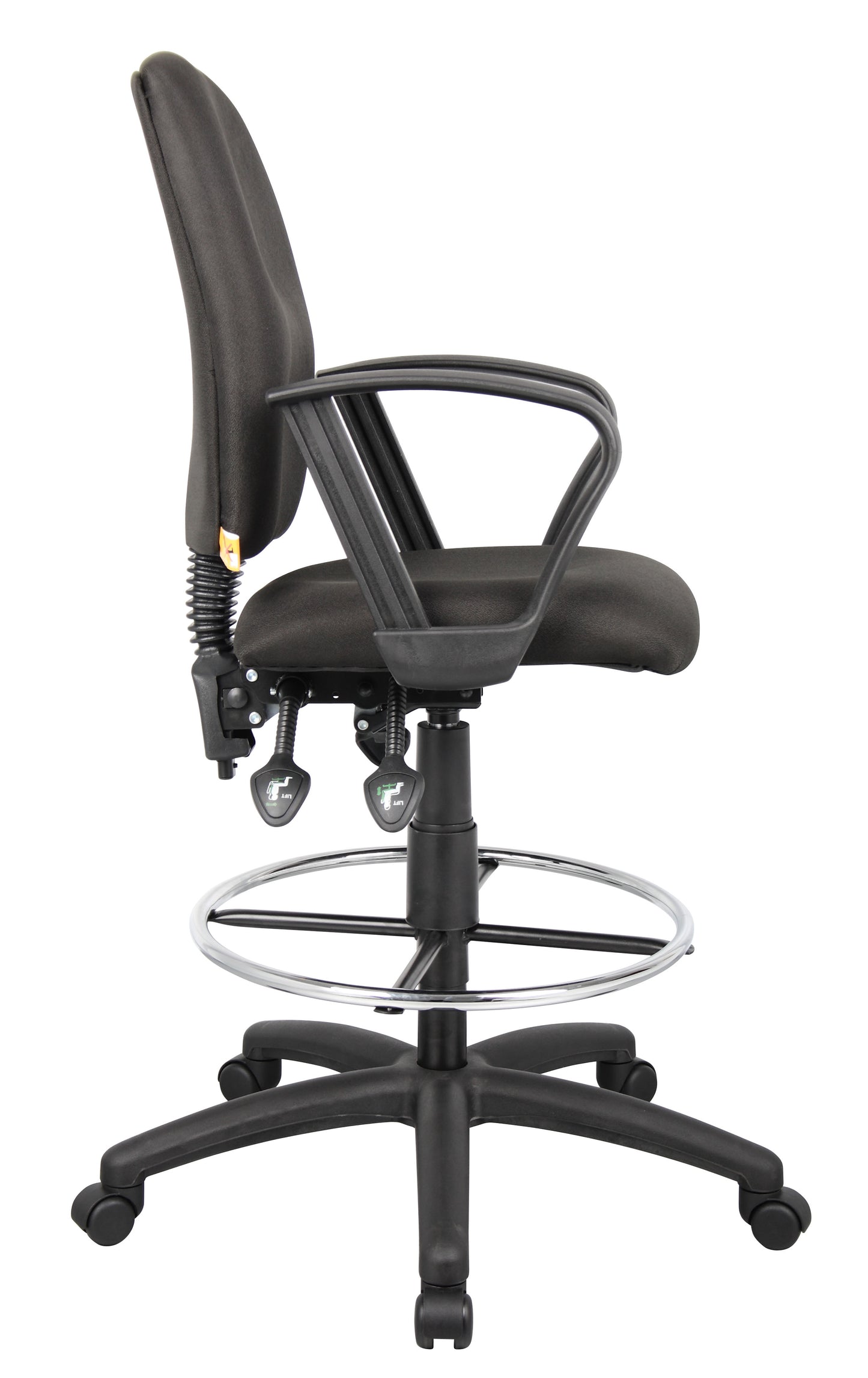 Boss Multi-Function Fabric Drafting Stool W/ Loop Arms image 7