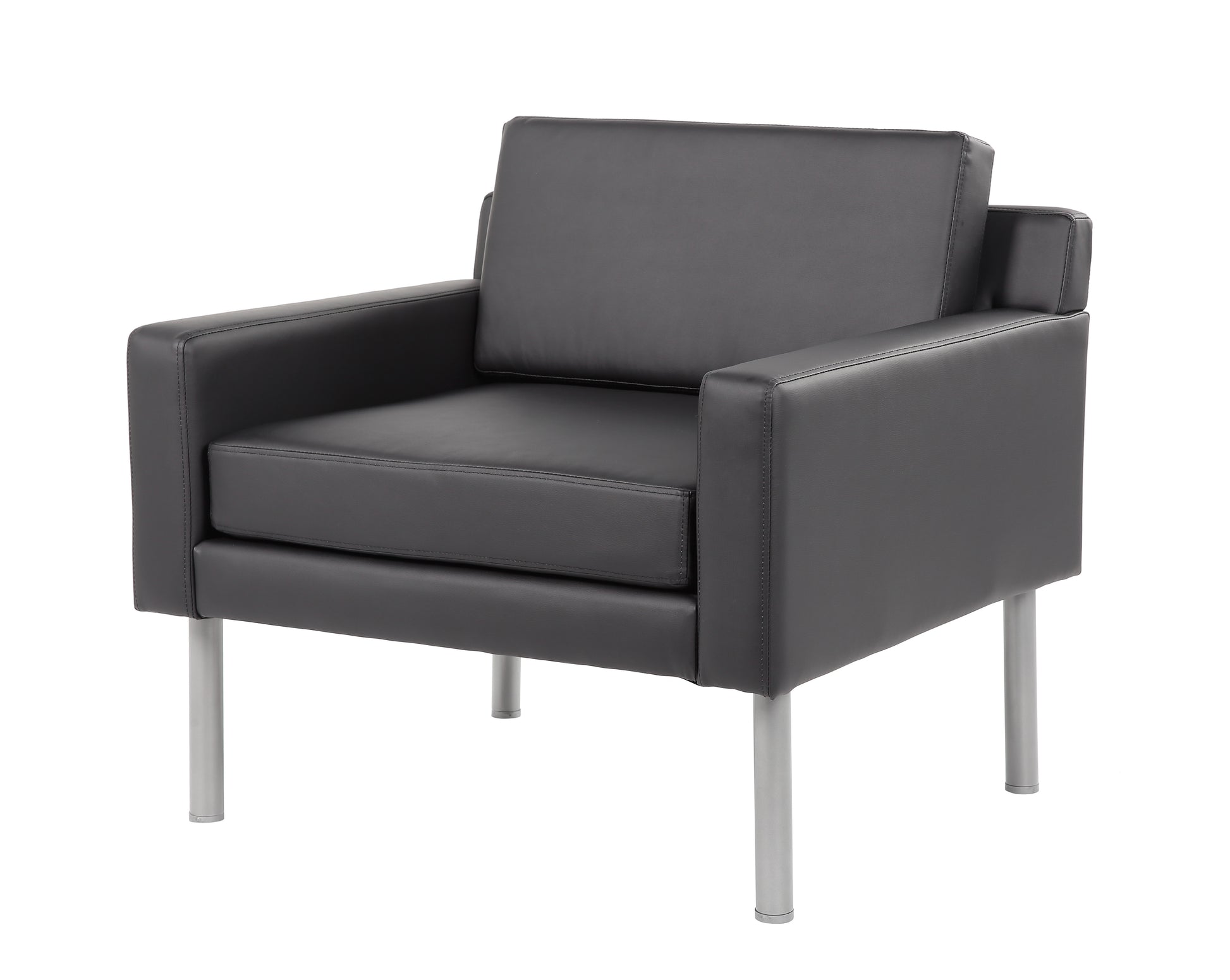 Boss Black Antimicrobial Vinyl Lounge Chair image 4