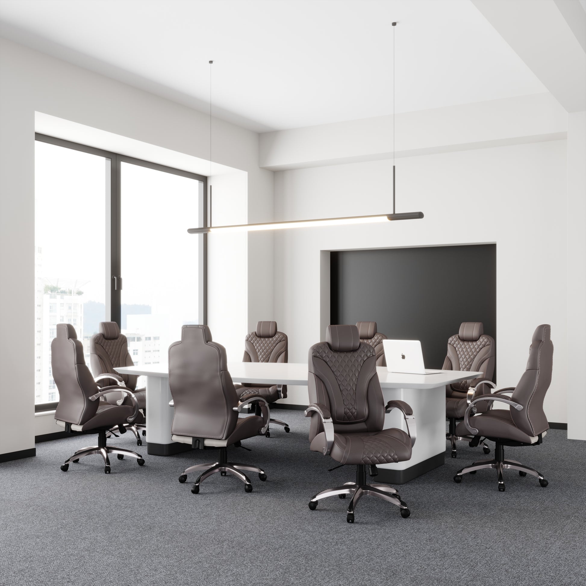 Boss Executive Hinged Arm Chair - Brown image 2