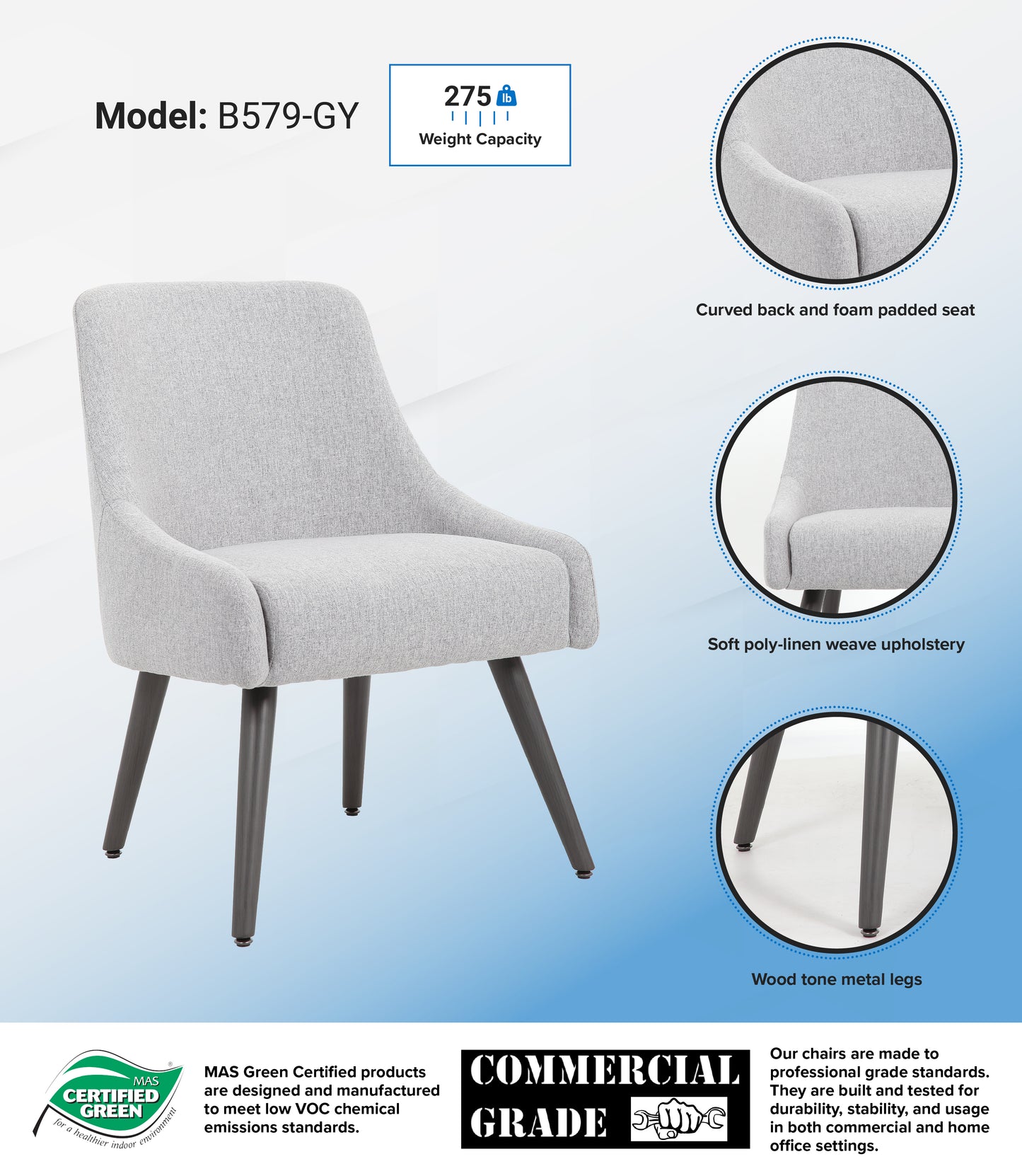Boss Boyle Guest Chair - Grey image 3