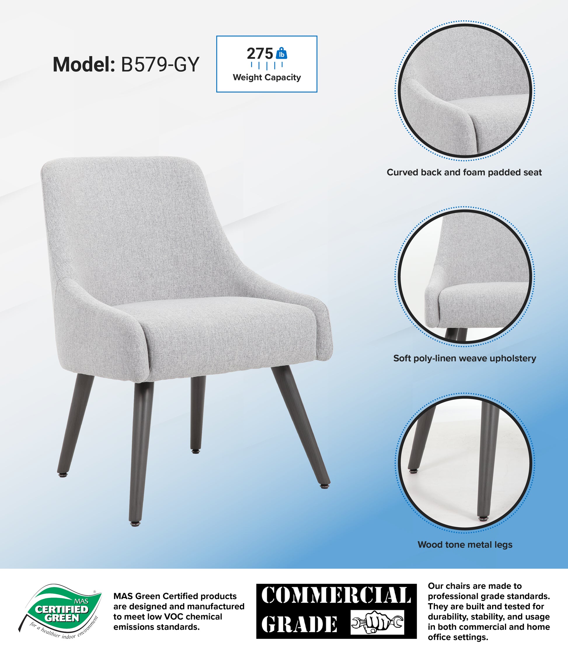 Boss Boyle Guest Chair - Grey image 3