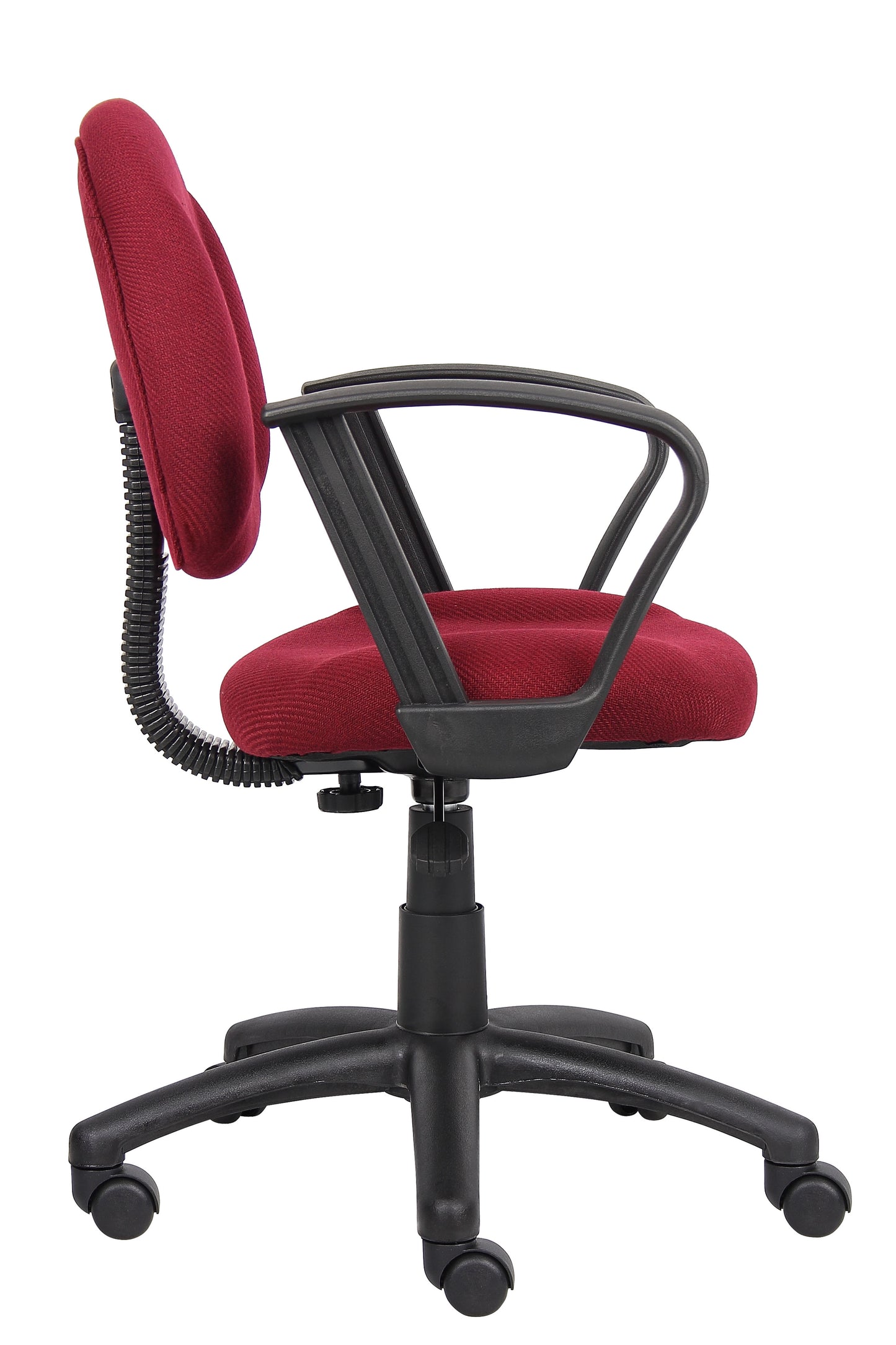 Boss Burgundy  Deluxe Posture Chair W/ Loop Arms image 7