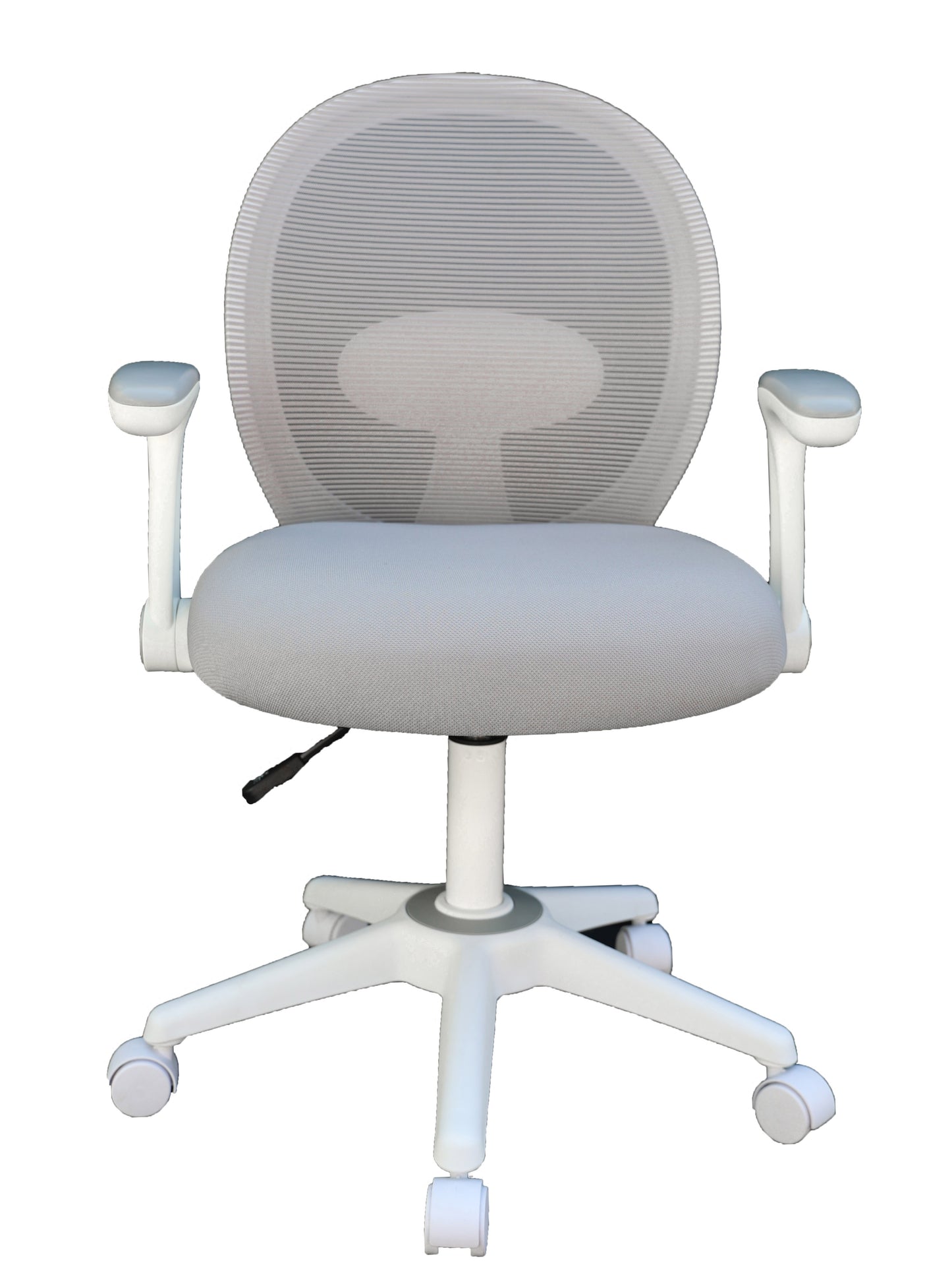 Boss Grey Mesh, Flip Arm, Task Chair, White Frame image 4