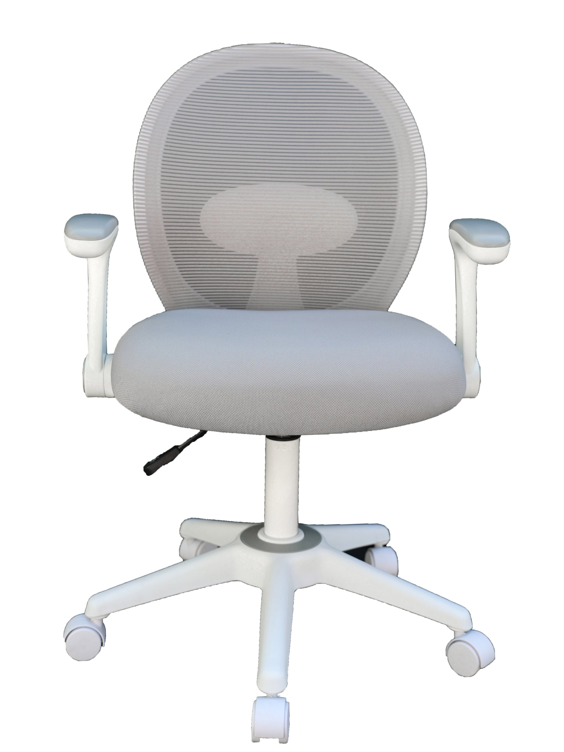 Boss Grey Mesh, Flip Arm, Task Chair, White Frame image 4