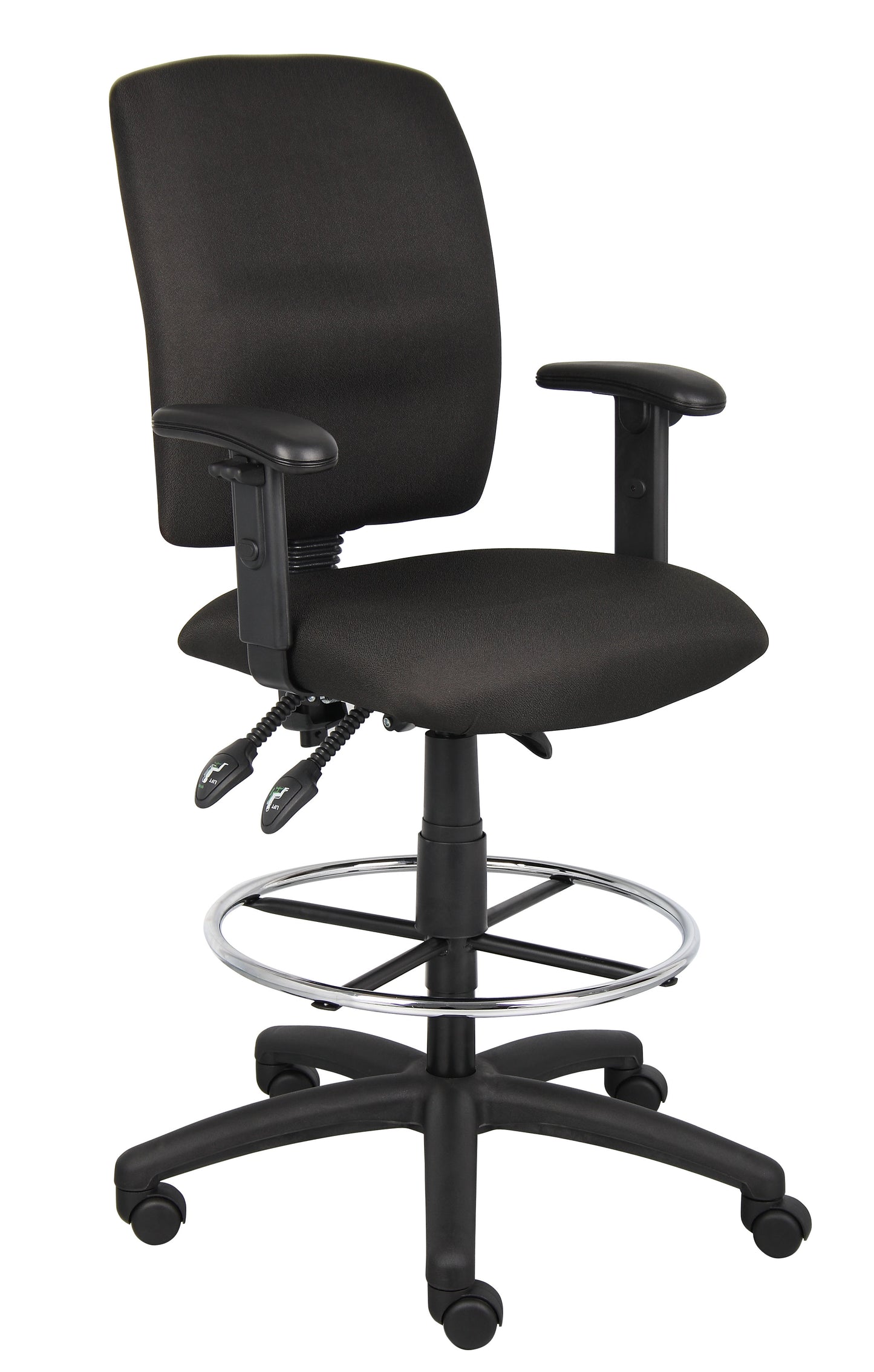 Boss Multi-Function Fabric Drafting Stool W/ Adjustable Arms
