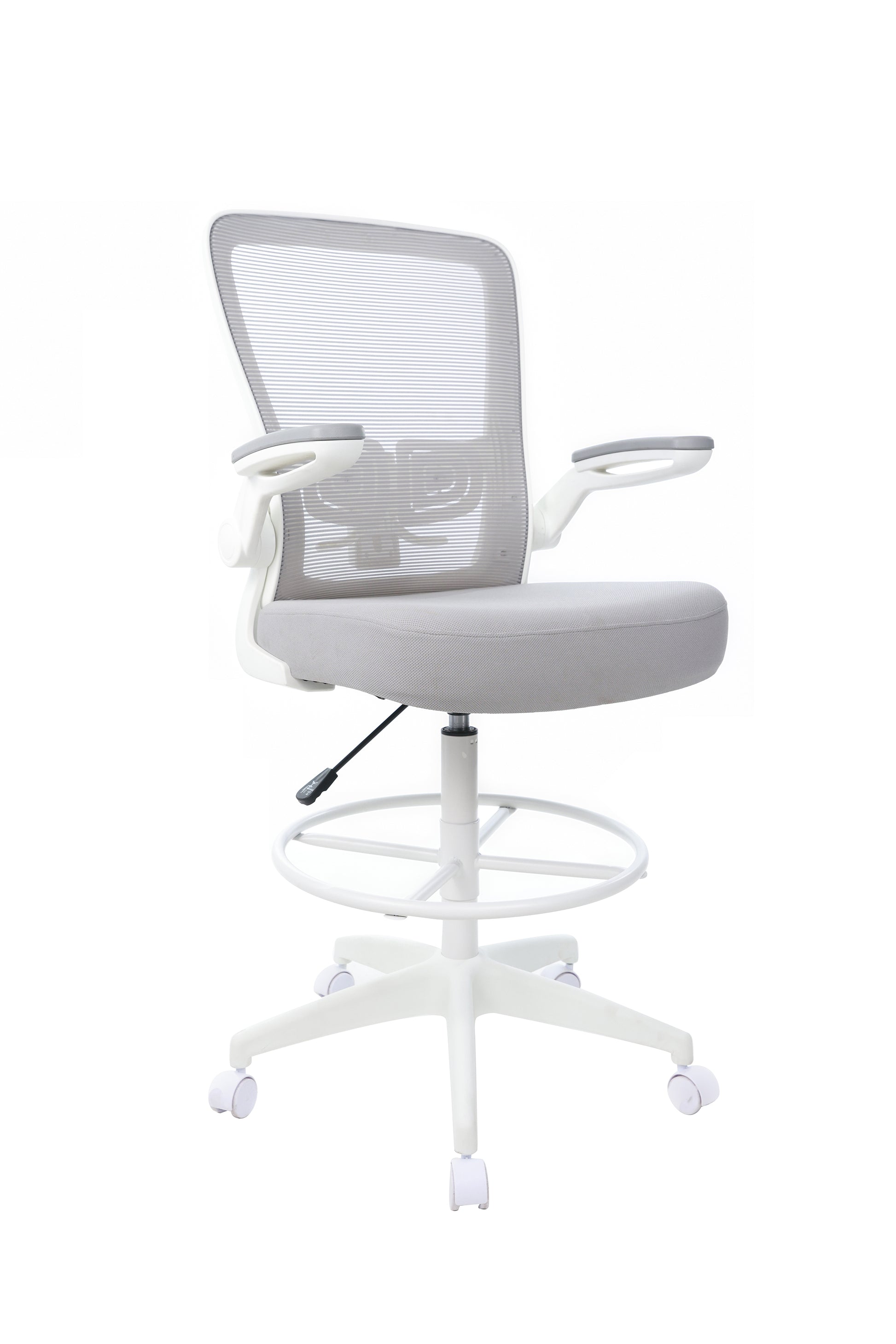 Boss Grey Mesh, Flip Arm, Stool