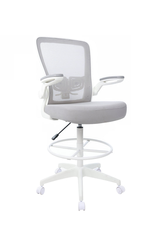 Boss Grey Mesh, Flip Arm, Stool