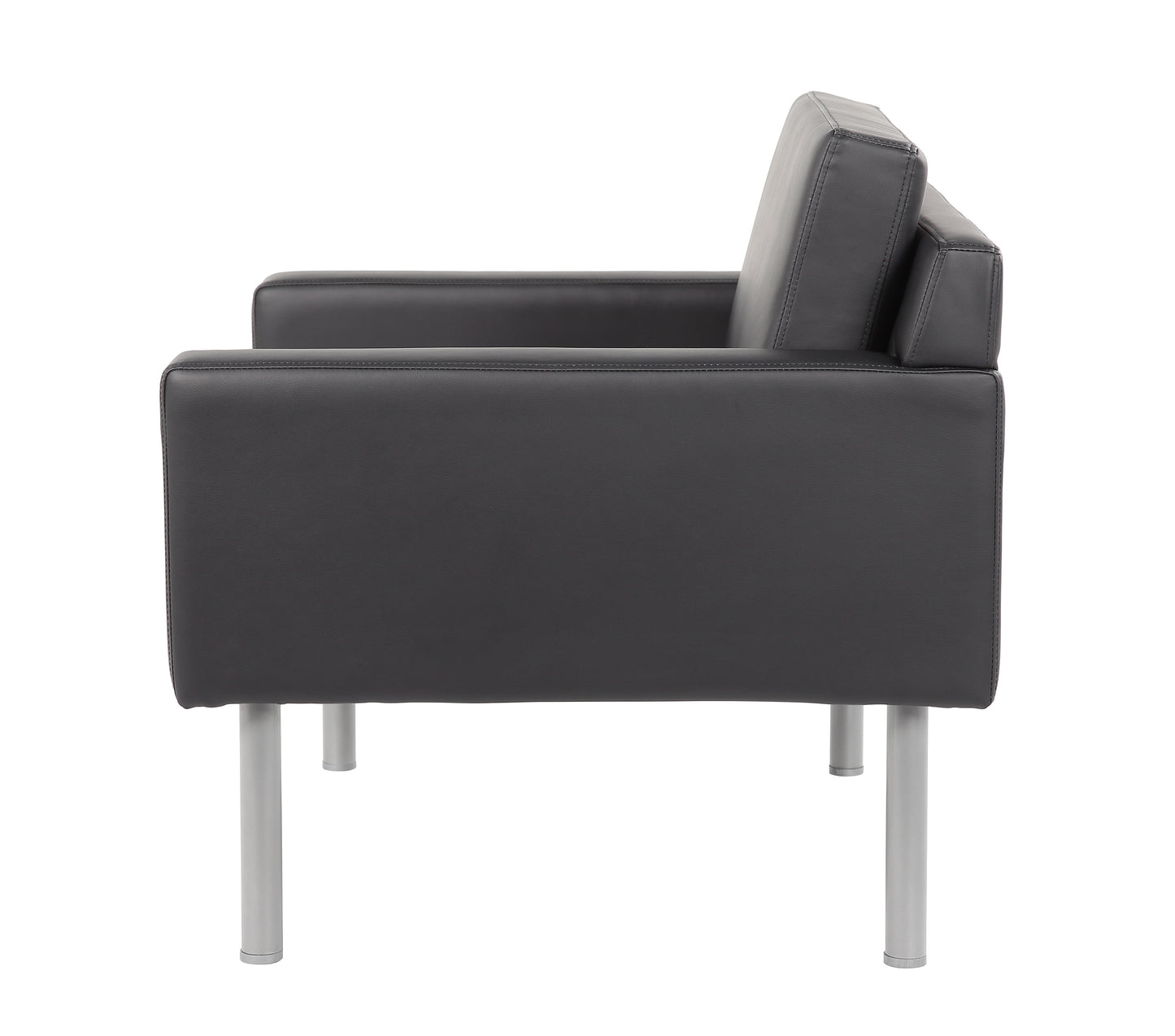 Boss Black Antimicrobial Vinyl Lounge Chair image 6
