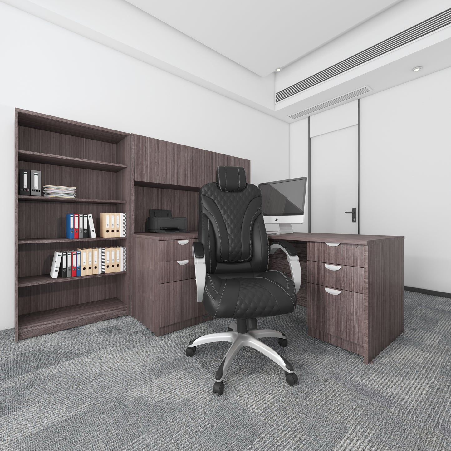 Boss Executive Hinged Arm Chair - Black image 2