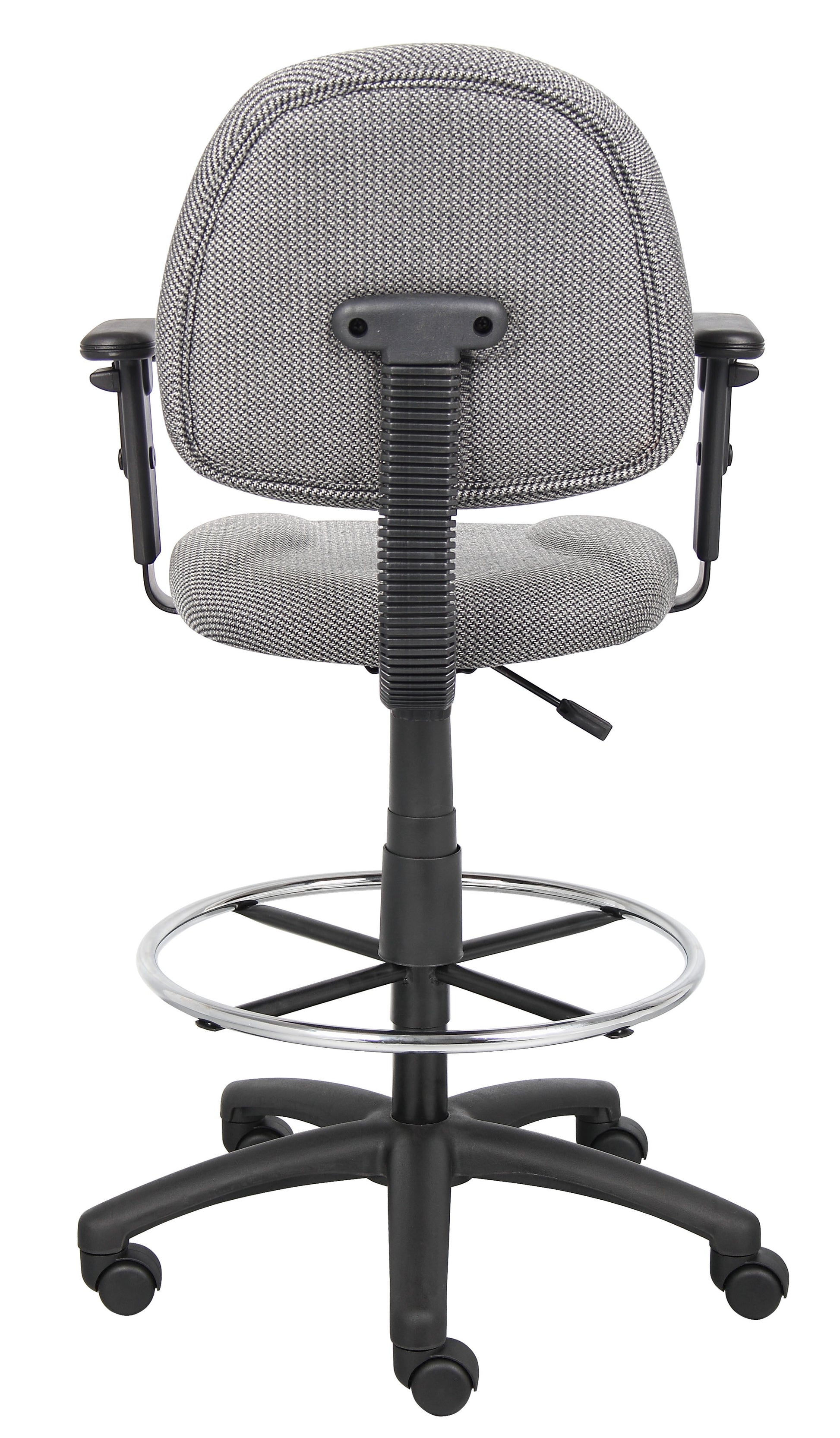Boss Drafting Stool (B315-Gy) W/Footring And Adjustable Arms image 6