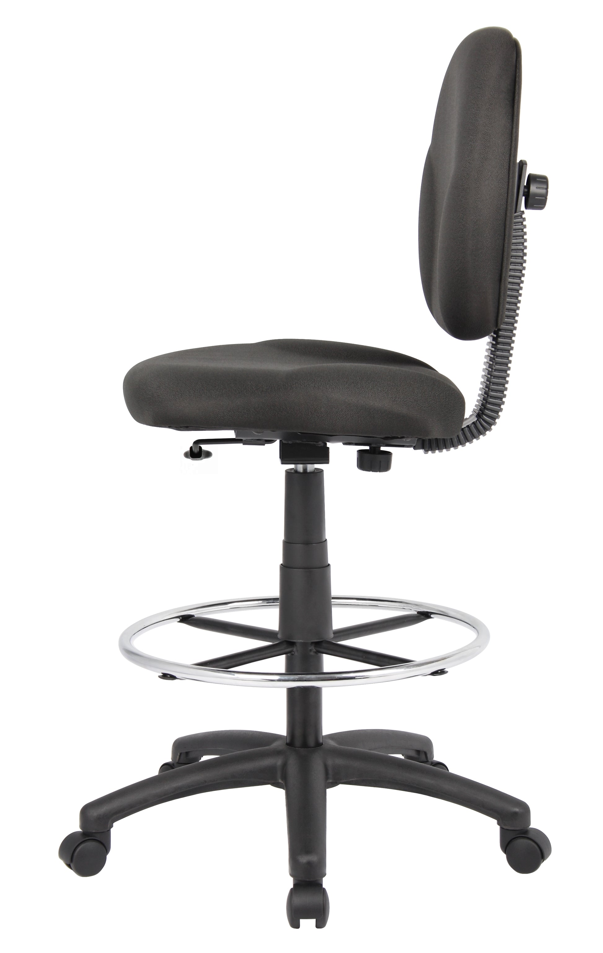 Boss Black Fabric Drafting Stools W/Footring image 4