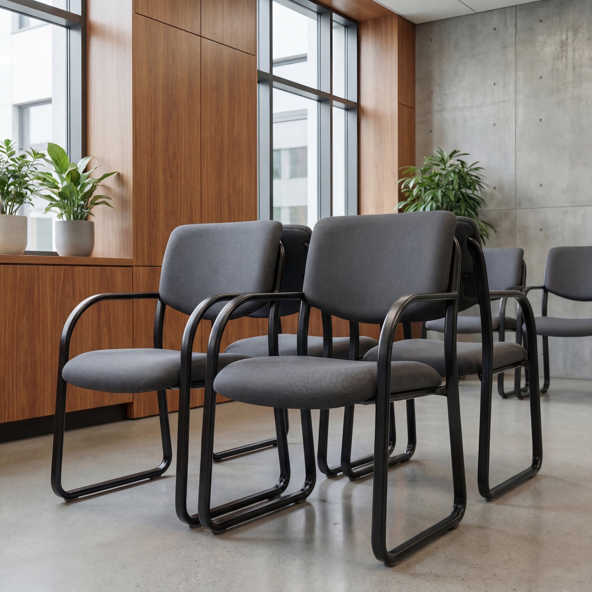 Boss Grey Fabric Guest Chair