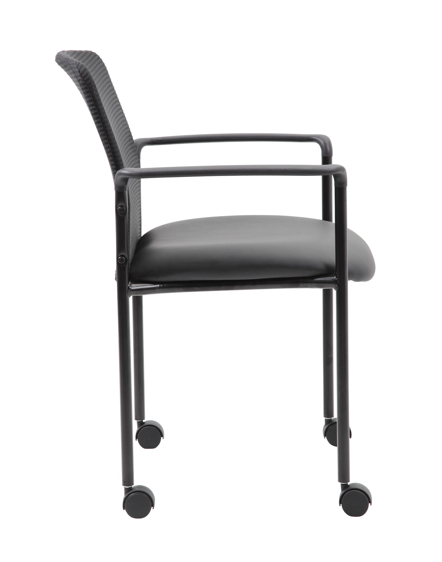 Boss Mesh Guest Chair with Casters, Black image 7
