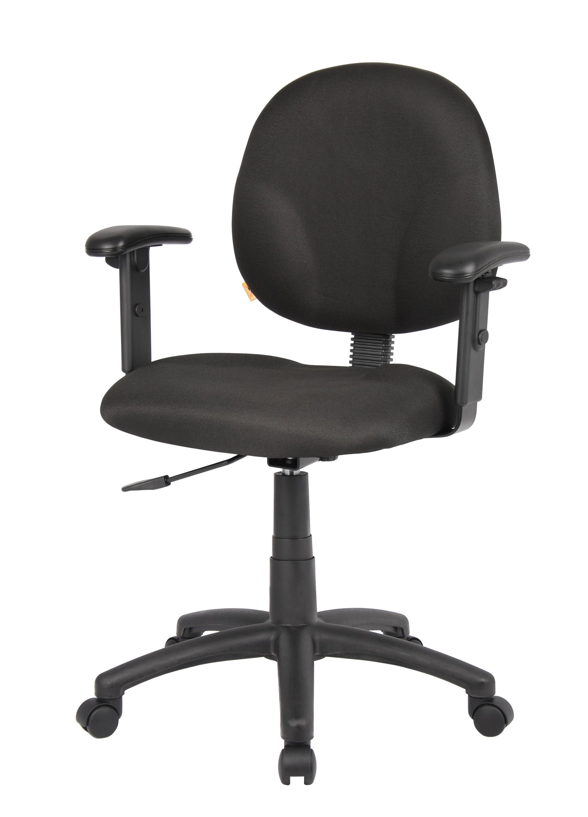 Boss Diamond Task Chair In Black W/ Adjustable Arms image 5
