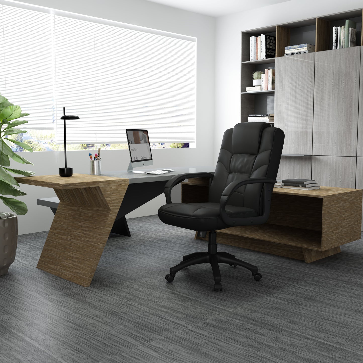 Boss Executive High Back LeatherPlus Chair image 2